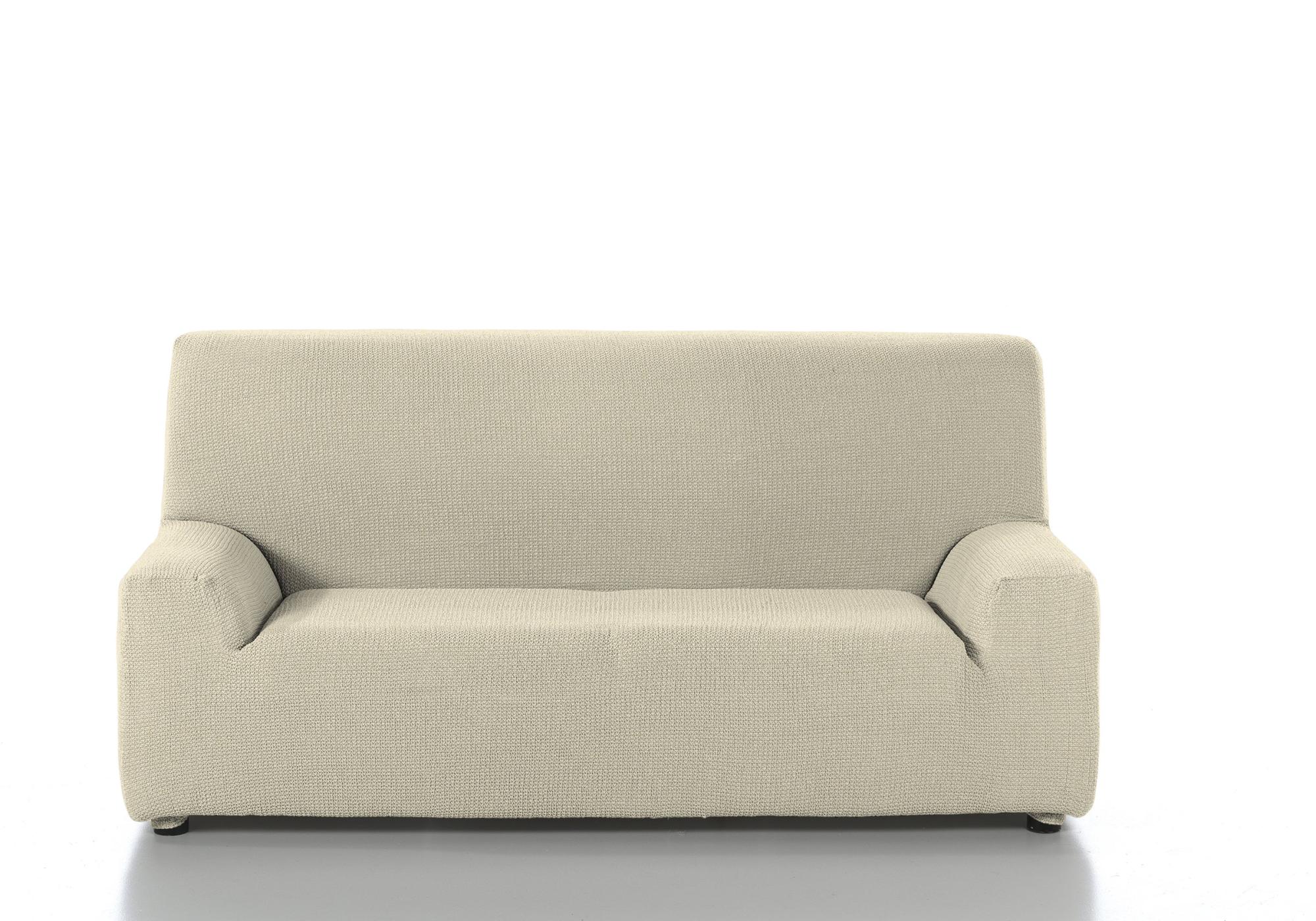 Funda sofá elástica Edir beig 3 plazas | Leroy Merlin