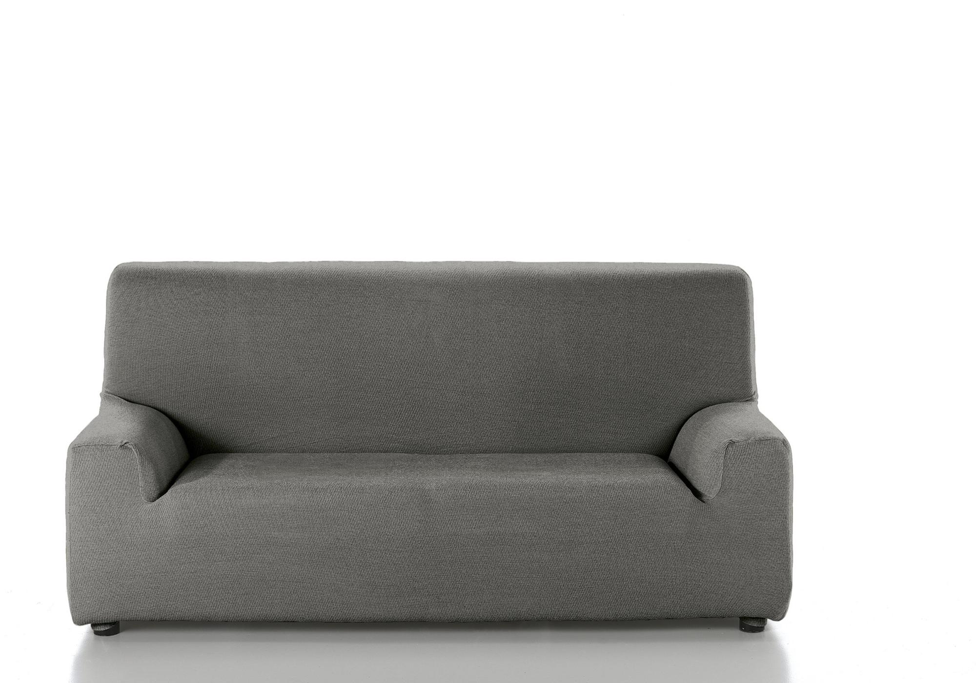 Funda sofá 2 plazas funda sofá elástica gris plata con 1 funda de