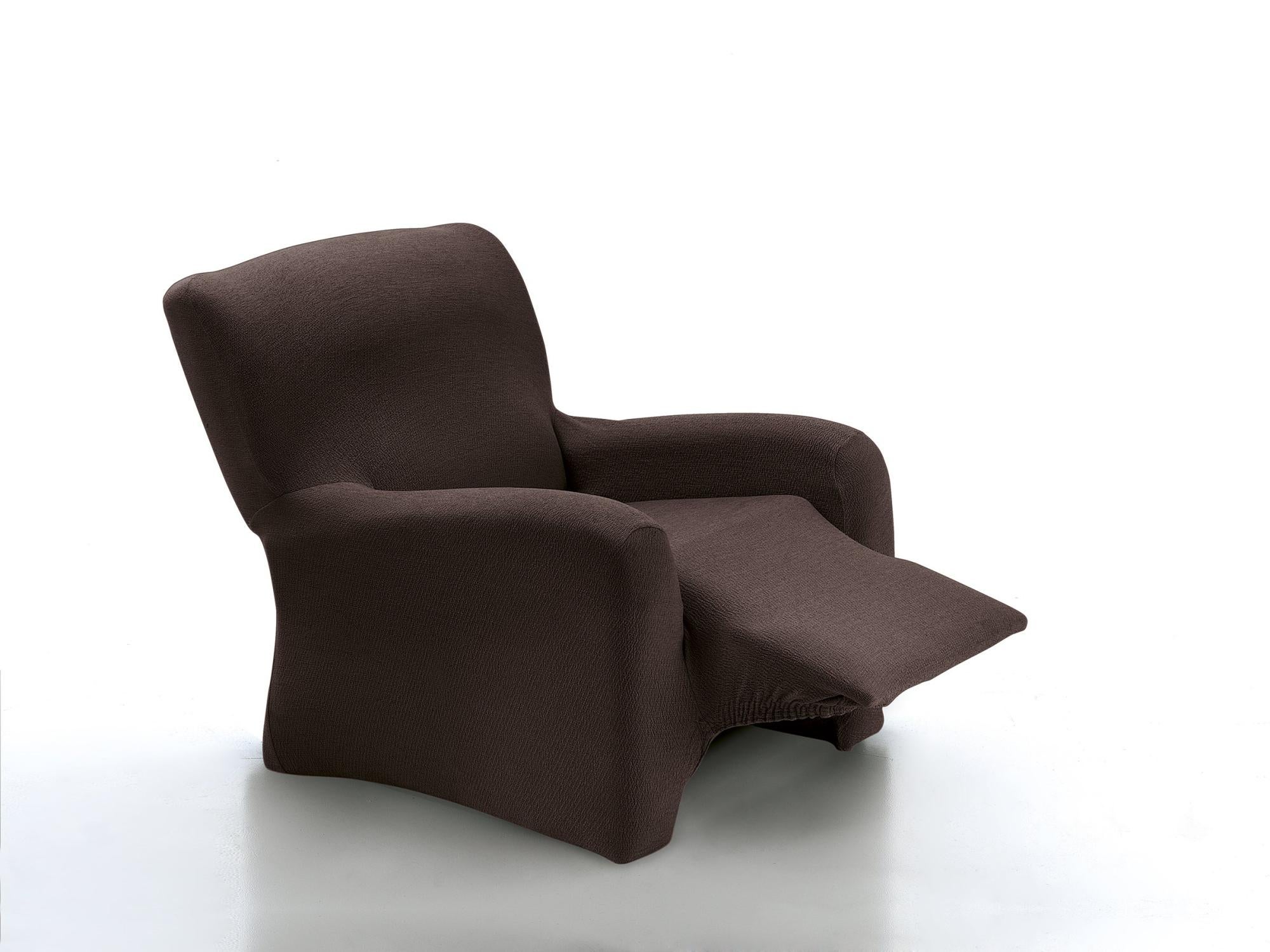 Funda elástica sillón relax enzo chocolate 1 plaza patron