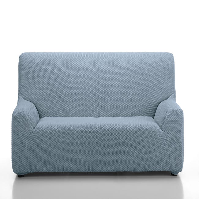Funda sofá elástica Erik azul 3 plazas | Leroy Merlin