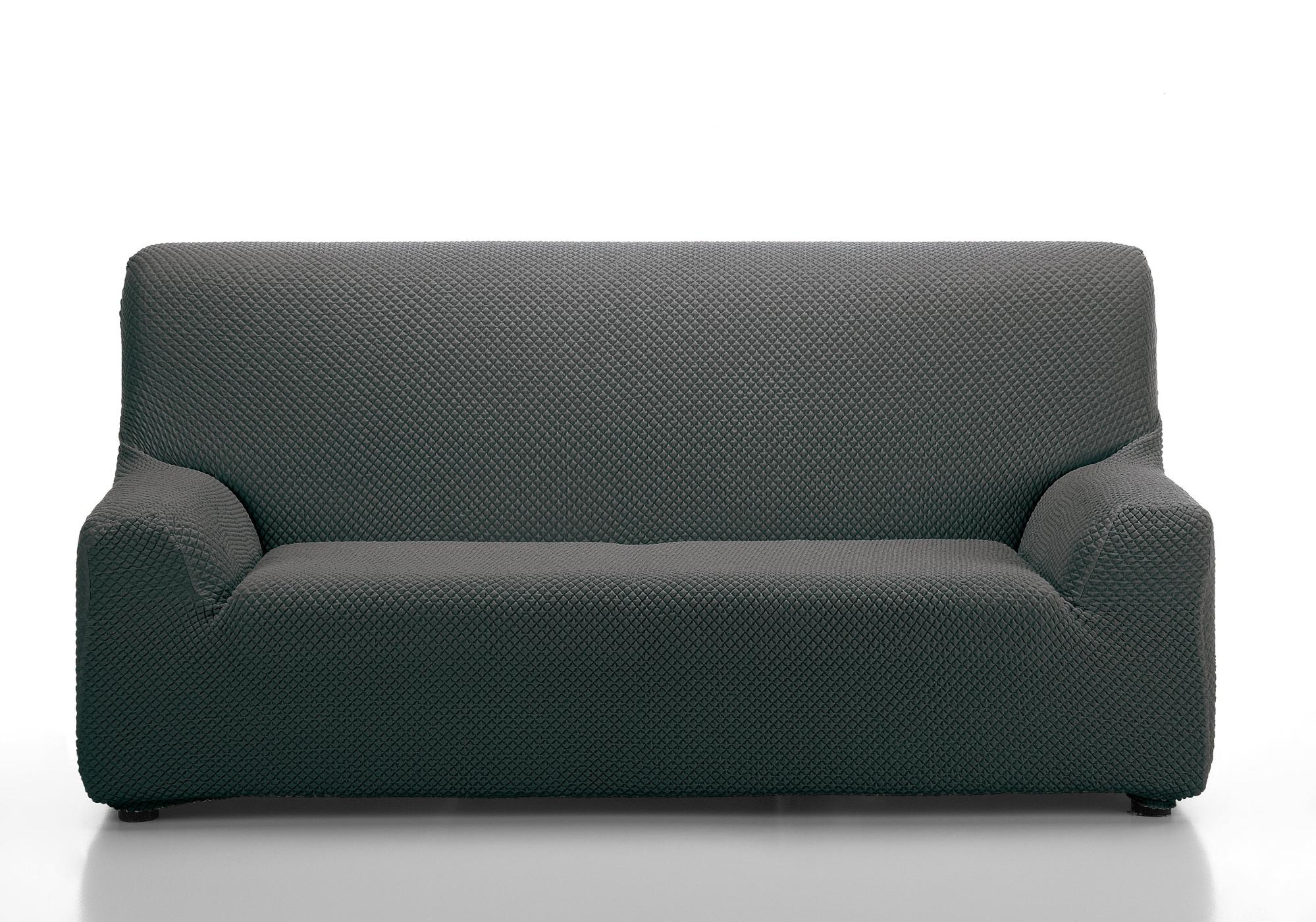 Funda sofá elástica Erik gris 2 plazas | Leroy Merlin