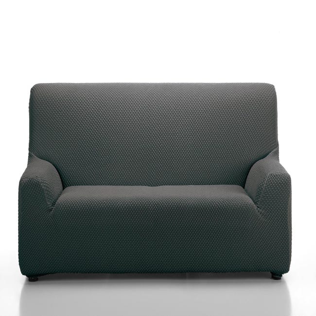 Funda sofá elástica Erik gris 3 plazas | Leroy Merlin