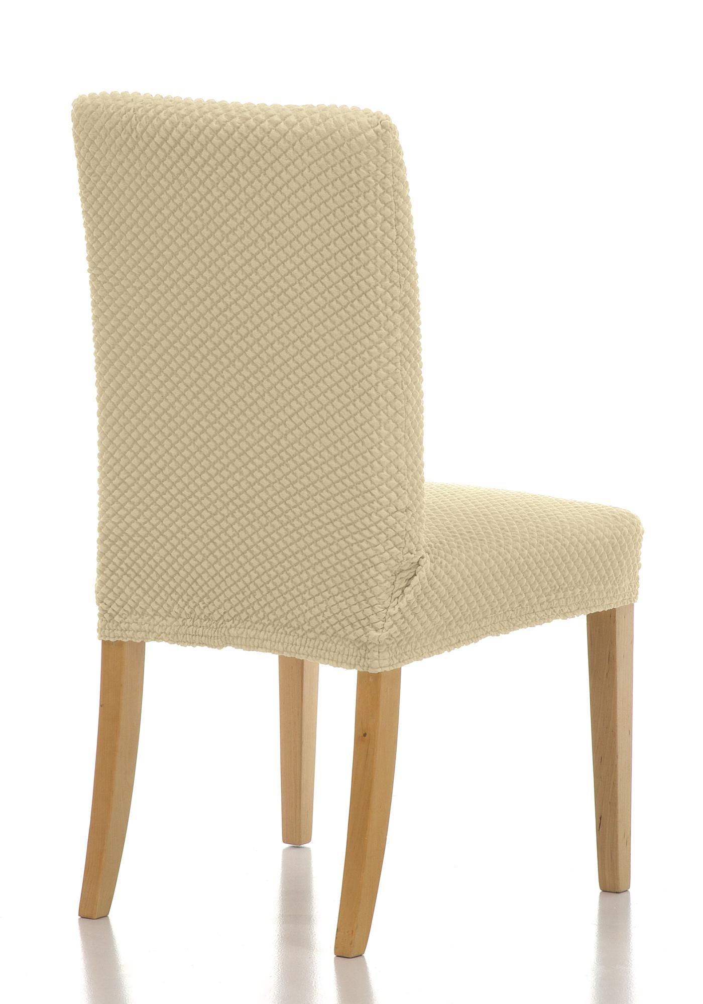 Funda elástica silla erik beig pack 2 resp. 50 cm.