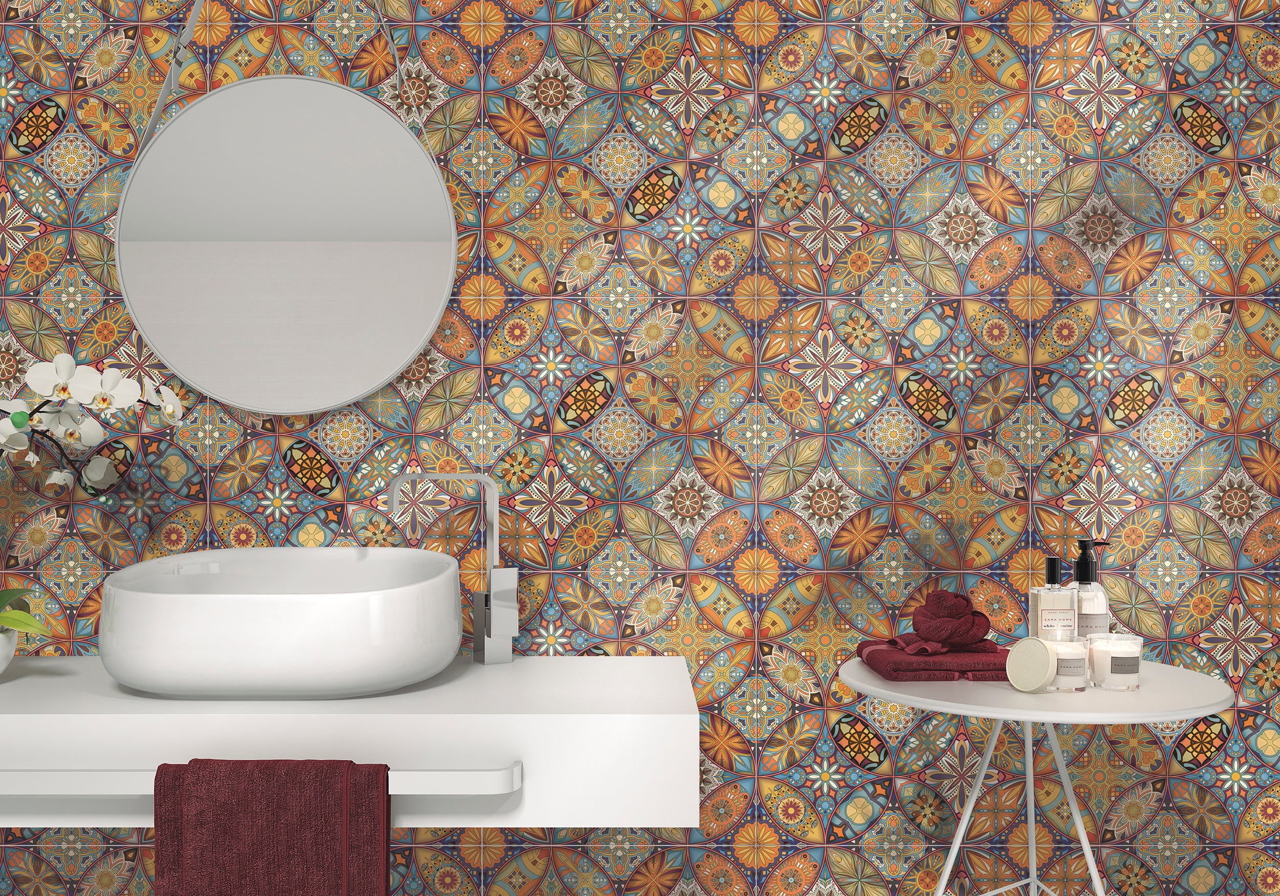 Azulejo porcelánico imagine efecto papel pintado tapiz 1 49.1x49.1 cm de la marca DUET