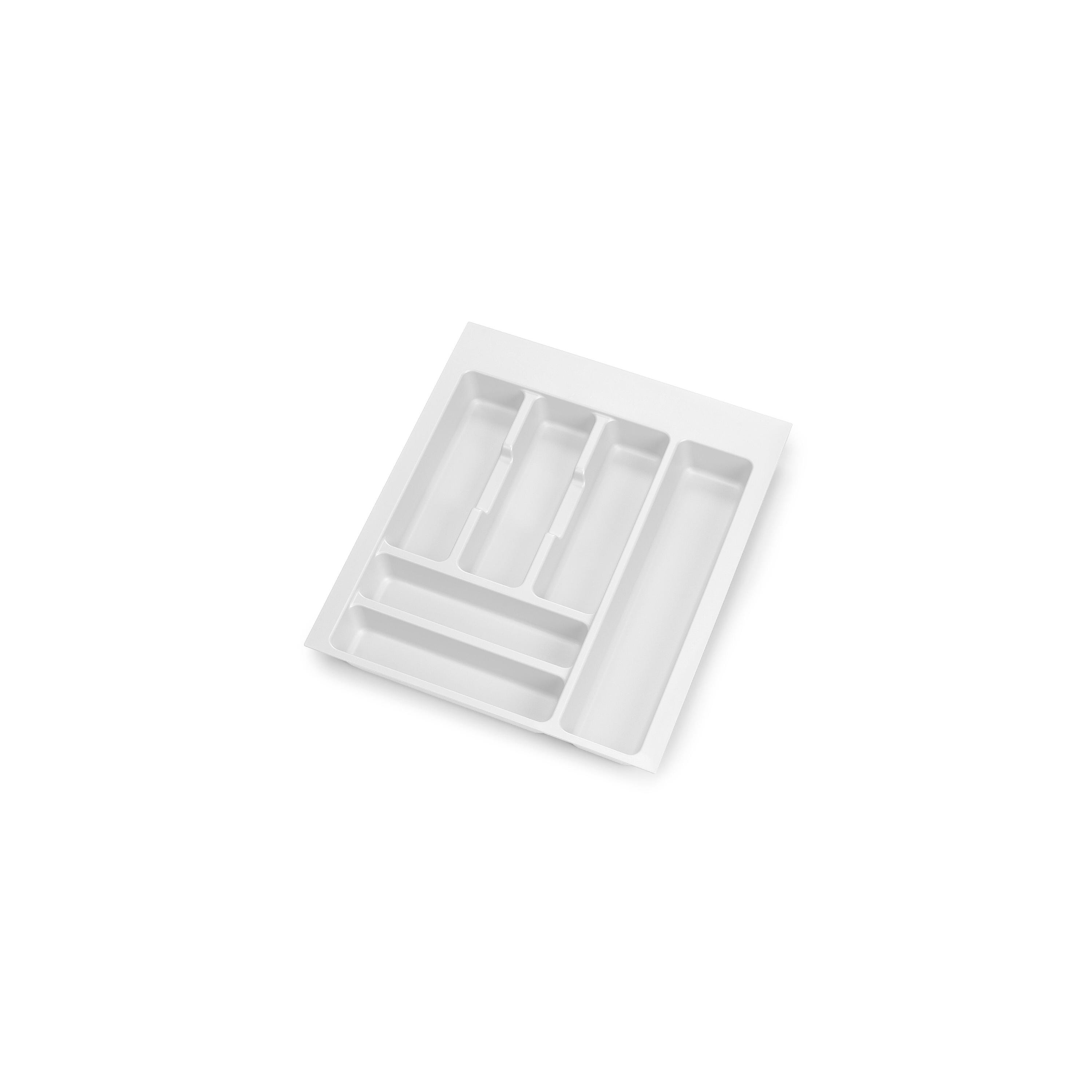 2 Cuberteros plástico blanco para cajón