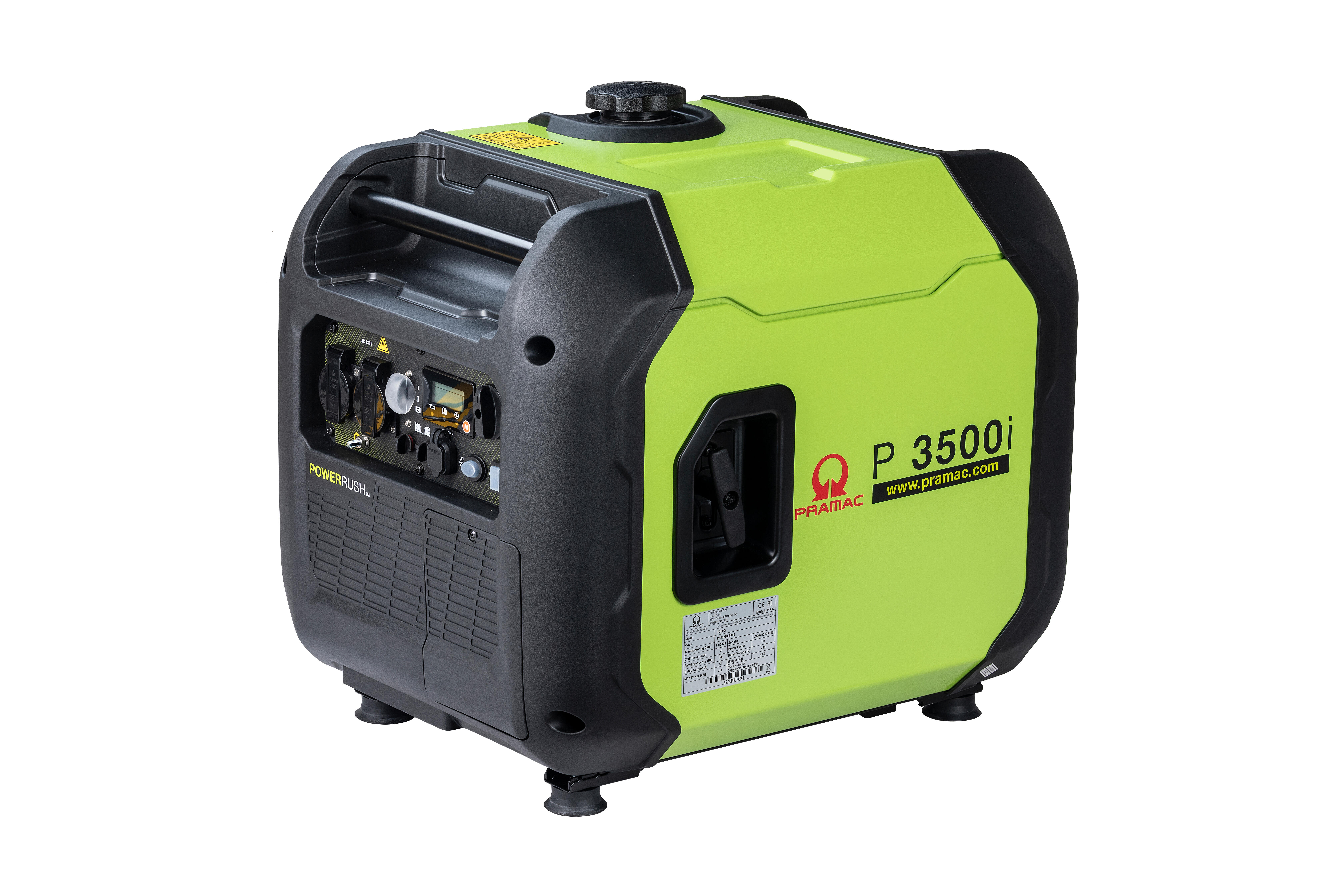 Generador inverter pramac p3500i gasolina de 3000 w