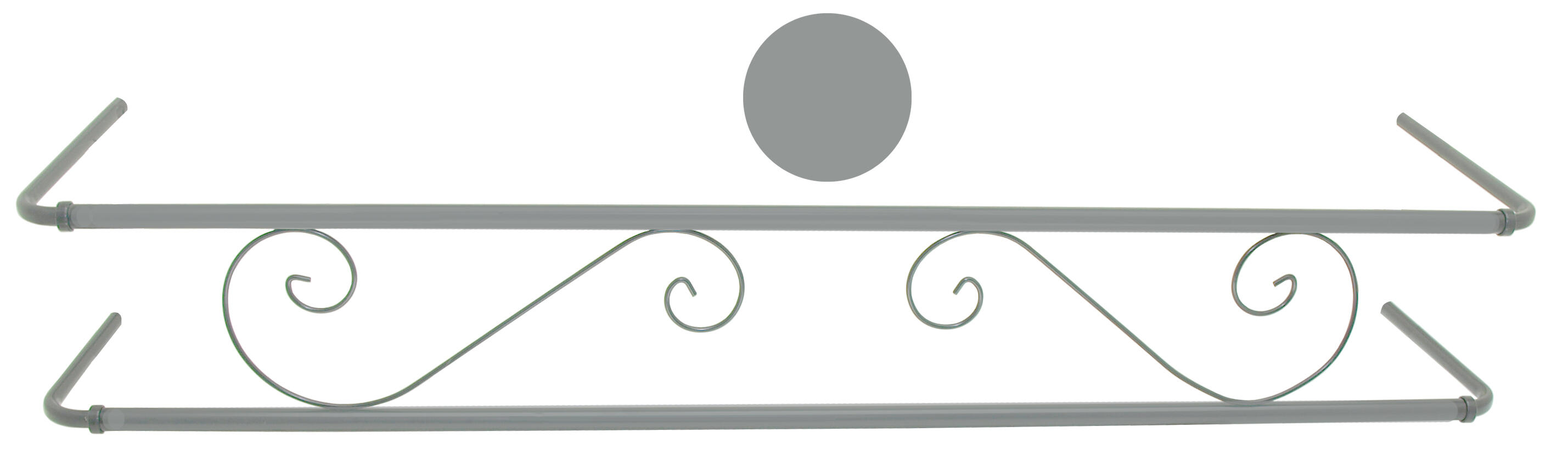 Portamaceteros para balconera clásico gris 60-100 cm