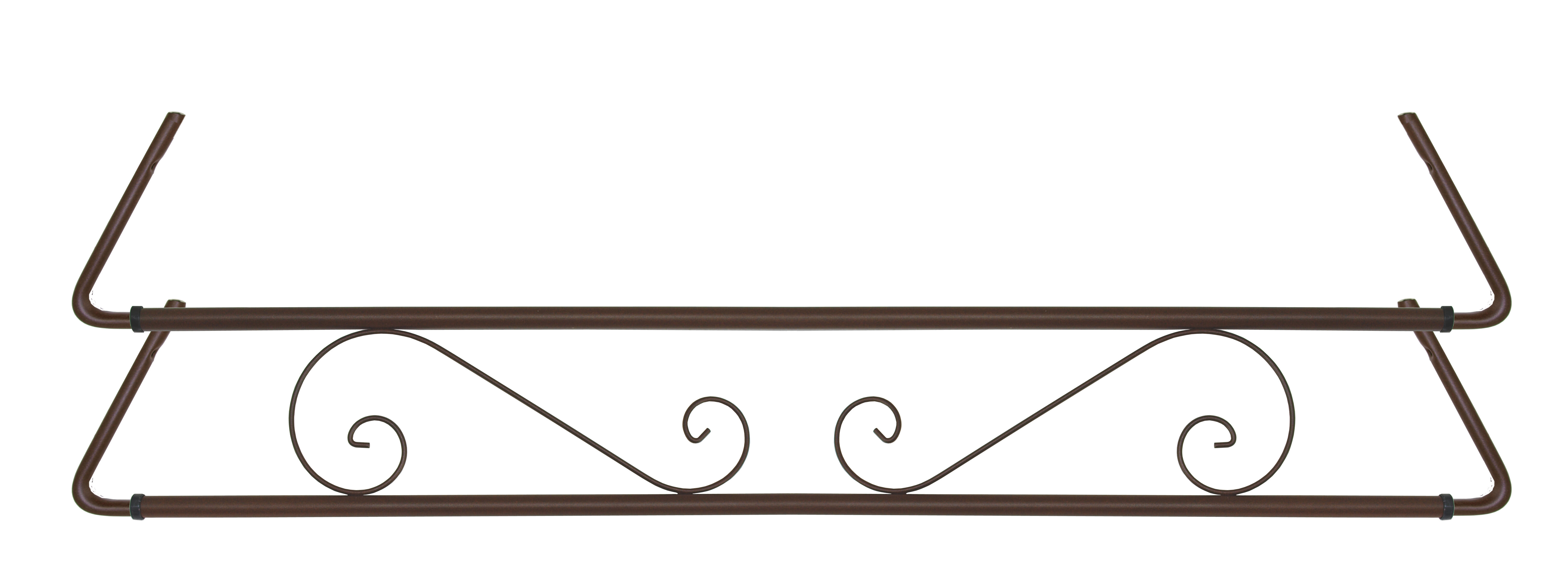 Portamaceteros para balconera clásico marrón forja 60-100