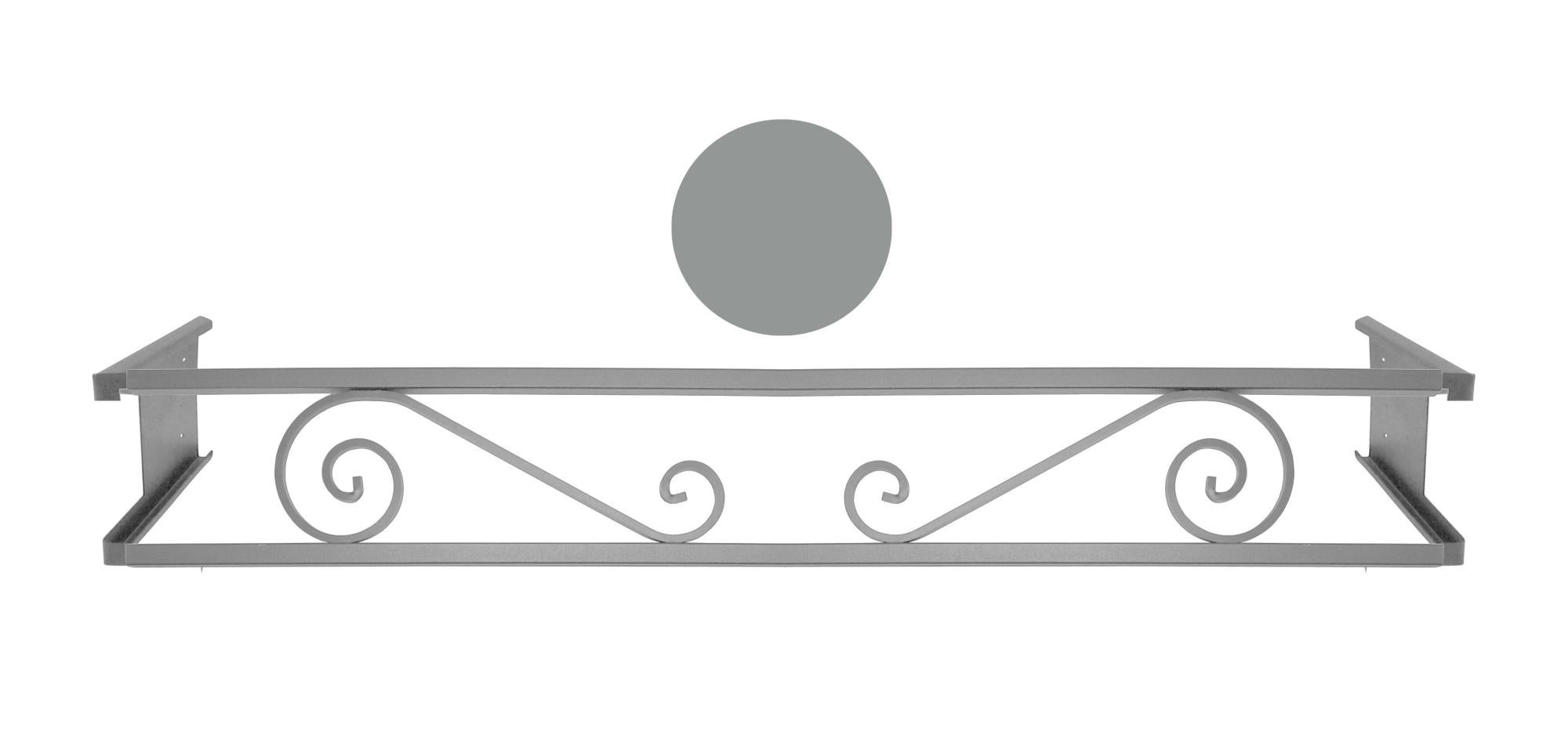 Portamaceteros desmontable volutas gris 60-100 de la marca Sin marca Portamaceteros desmontable volutas gris 60-100 de la marca Sin marca