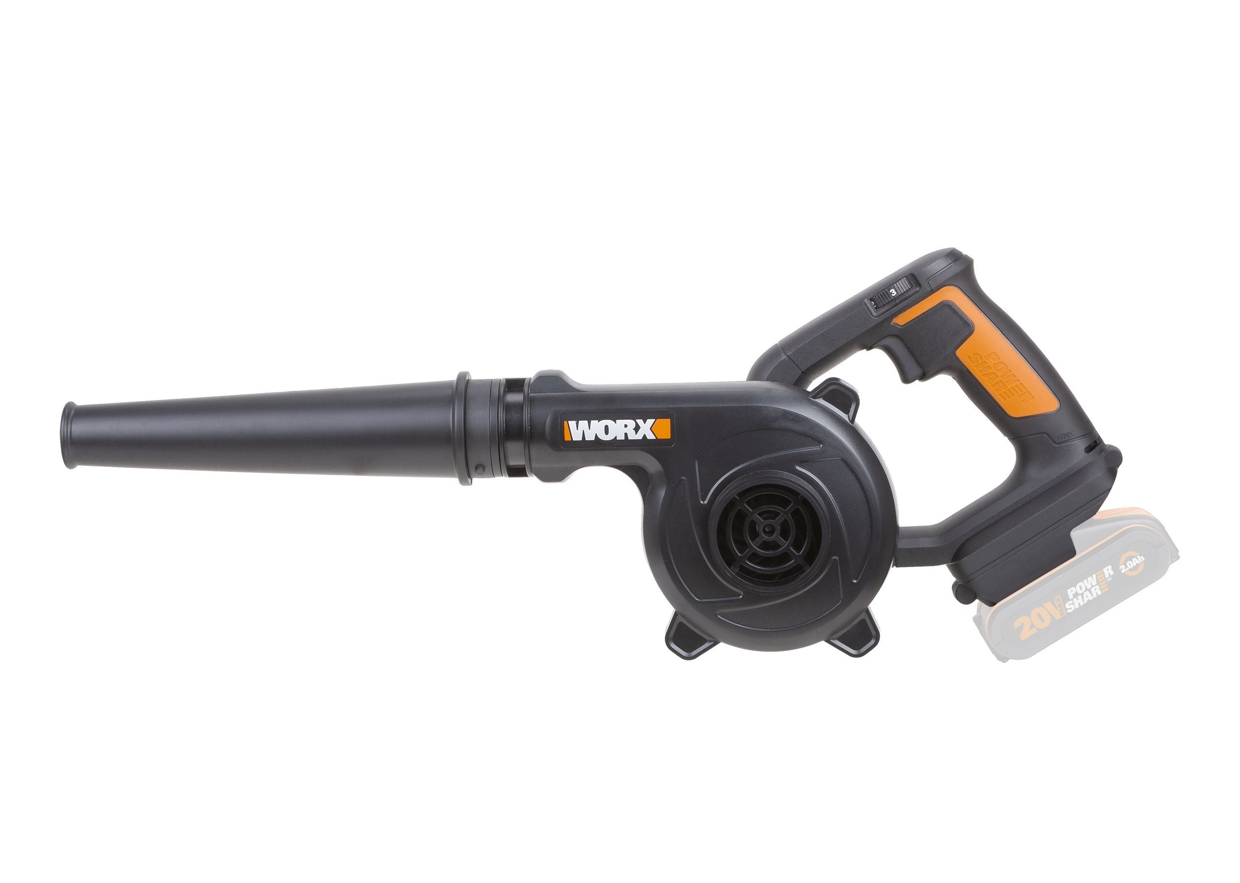 Aspirador Soplador Triturador de batería 40V (2x20V) WORX POWERSHARE sin  batería