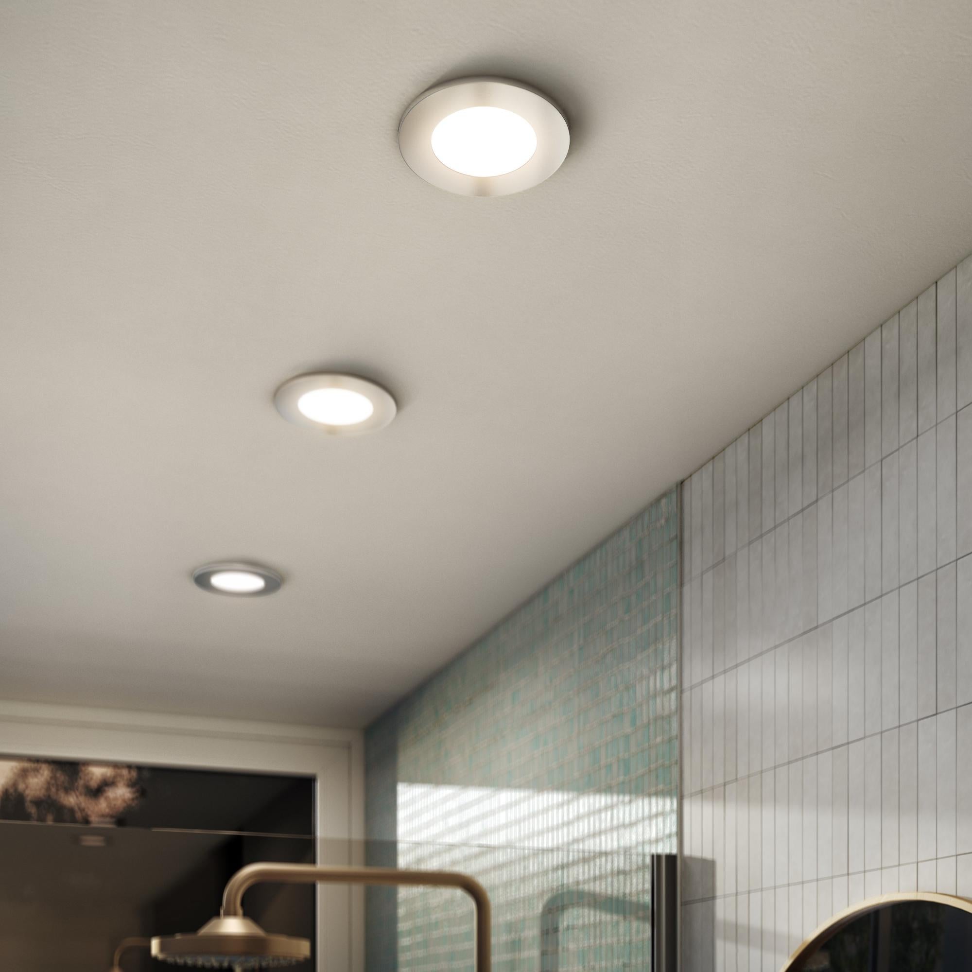 Pack 3 led INSPIRE Kilia cromo de 4000 k IP65 | Leroy