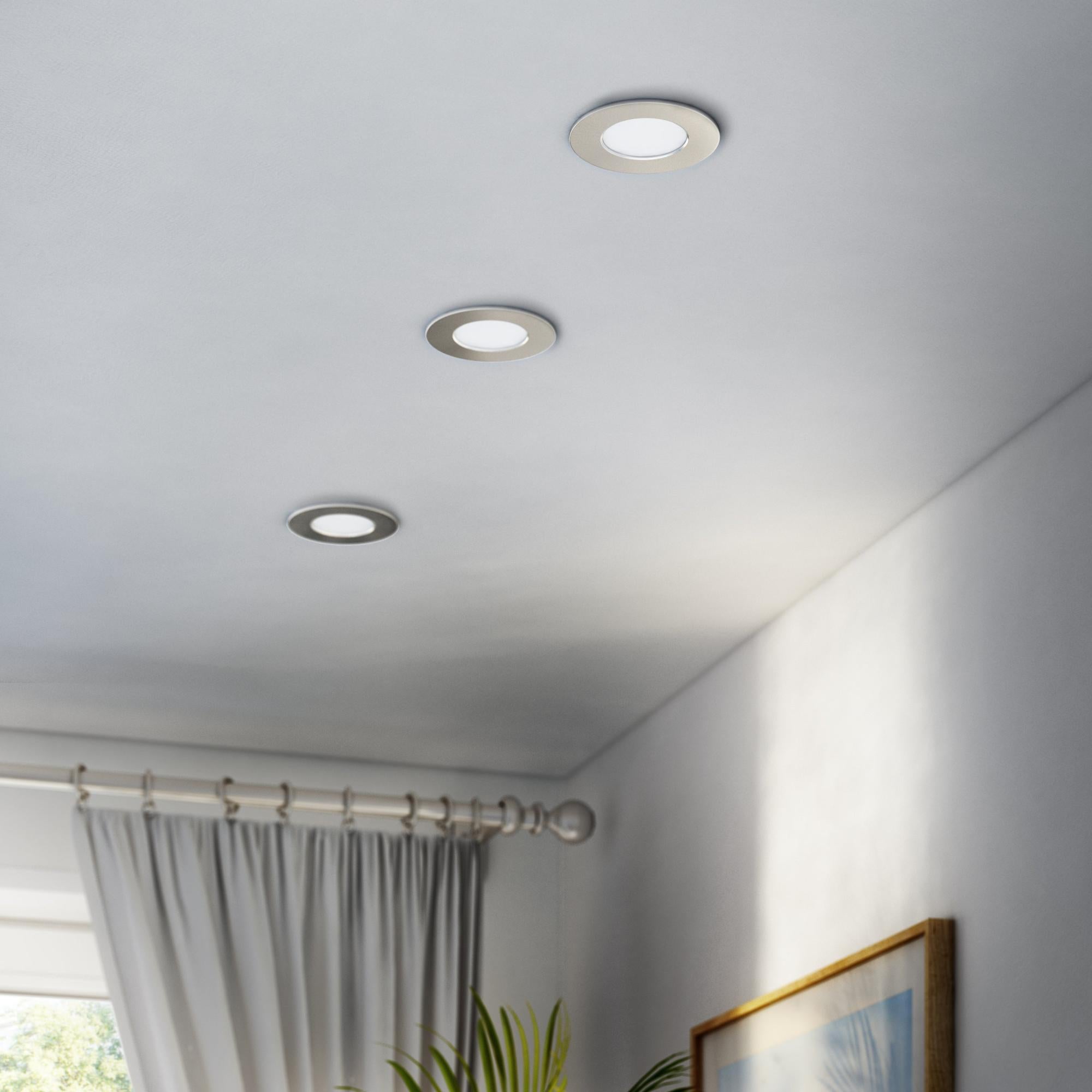 Pack 3 focos INSPIRE niquel Leroy