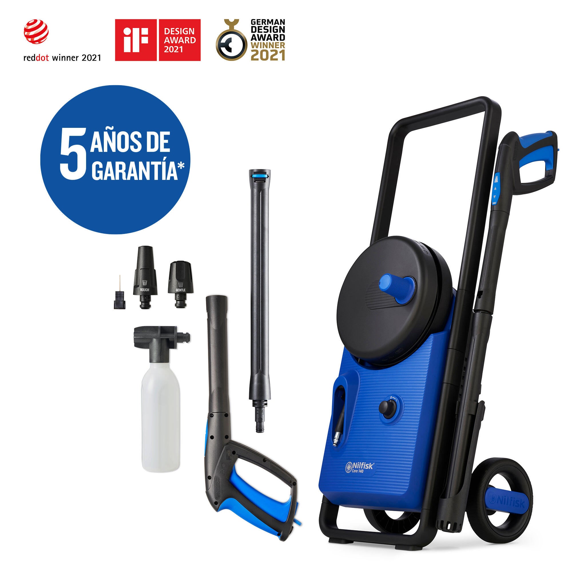Hidrolimpiadora eléctrica nilfisk core 14o in hand power control 1800w 140 bares de la marca Nilfisk