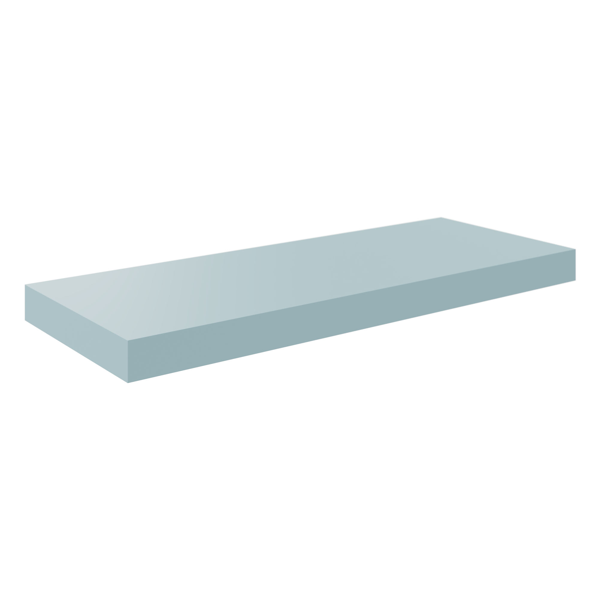 Estante spaceo rectangular en color azul de 60x3.8x23.5 cm