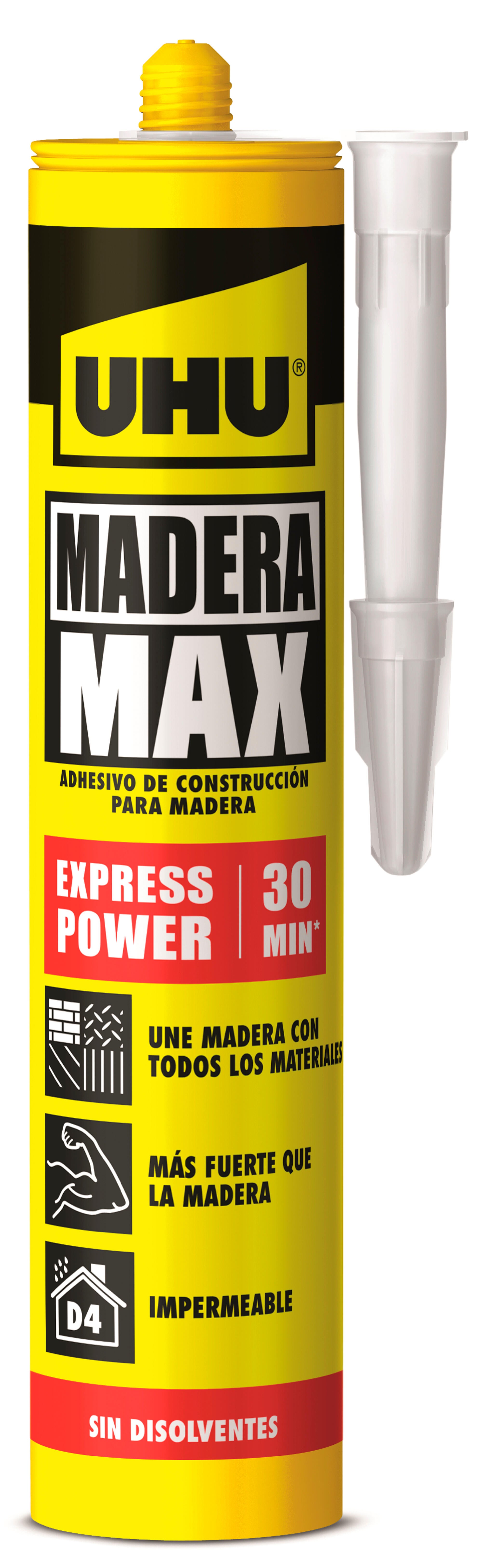 Adhesivo de construcción para madera: qué es y cómo utilizar Madera-Max  Express de la marca UHU