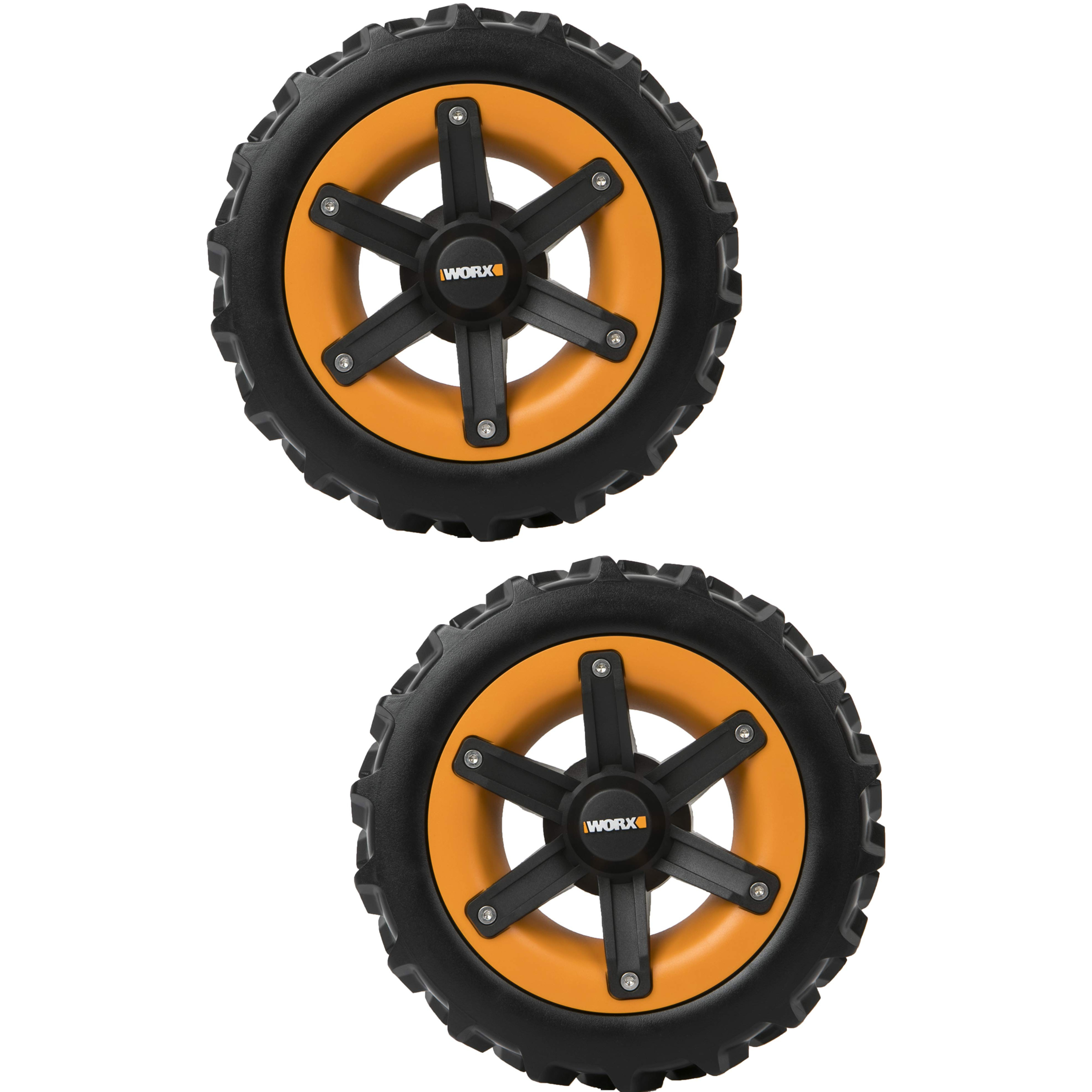 Pack 2 ruedas antideslizantes "v" para robot worx landroid