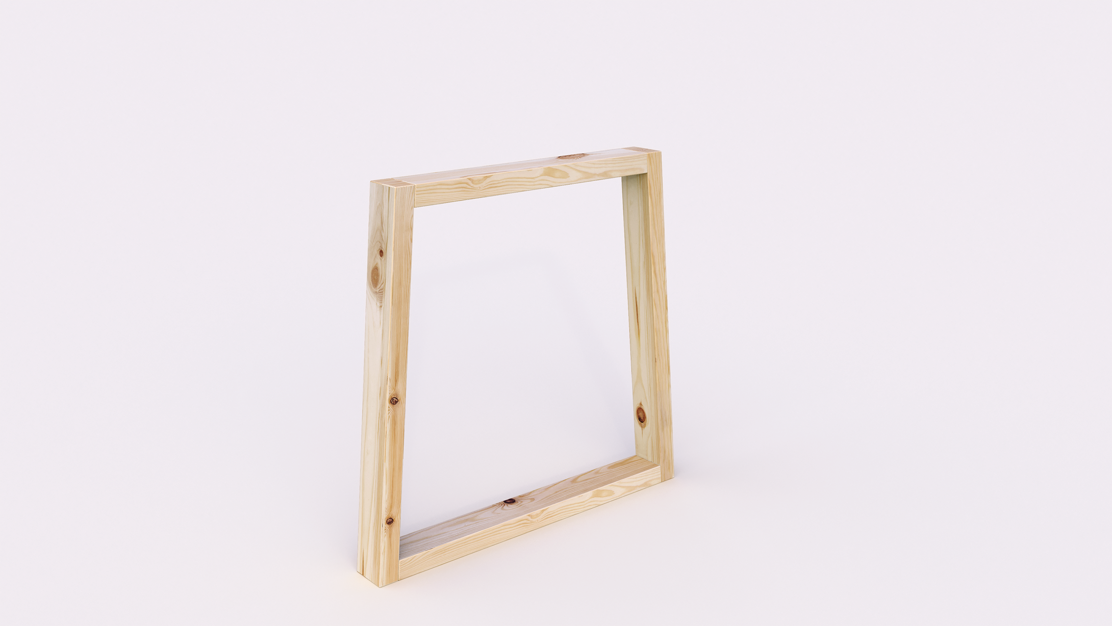 Pata fija trapecio de madera para mesa 65 x 72 cm