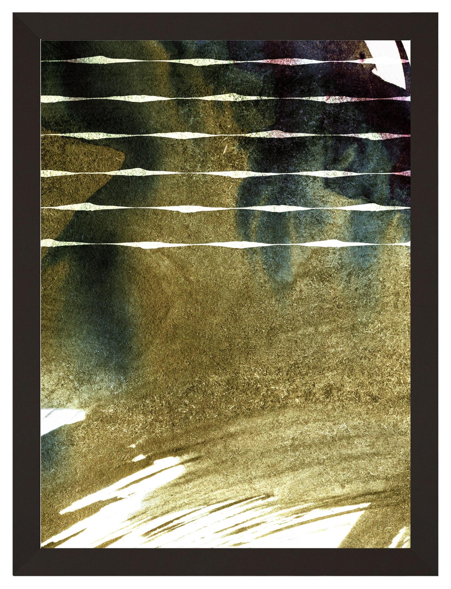 Cuadro pintado con marco dark abstract 30 cm x 40 cm