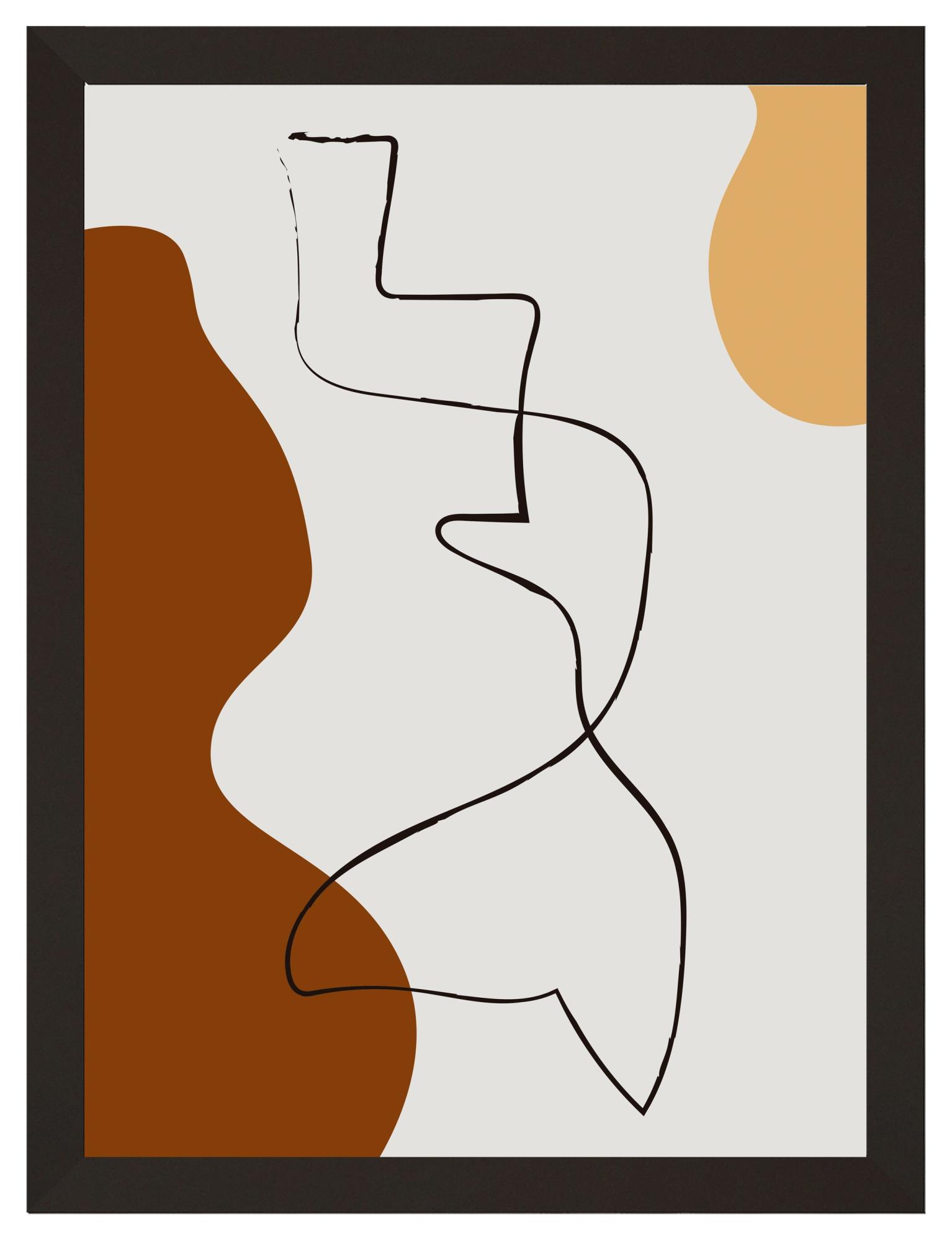 Cuadro pintado con marco pica i 30 cm x 40 cm