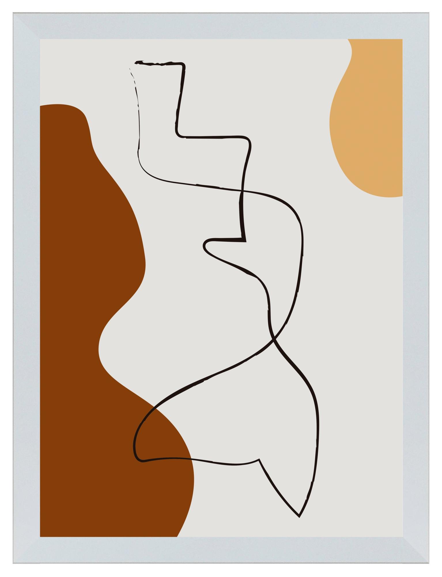 Cuadro pintado con marco pica i 30 cm x 40 cm
