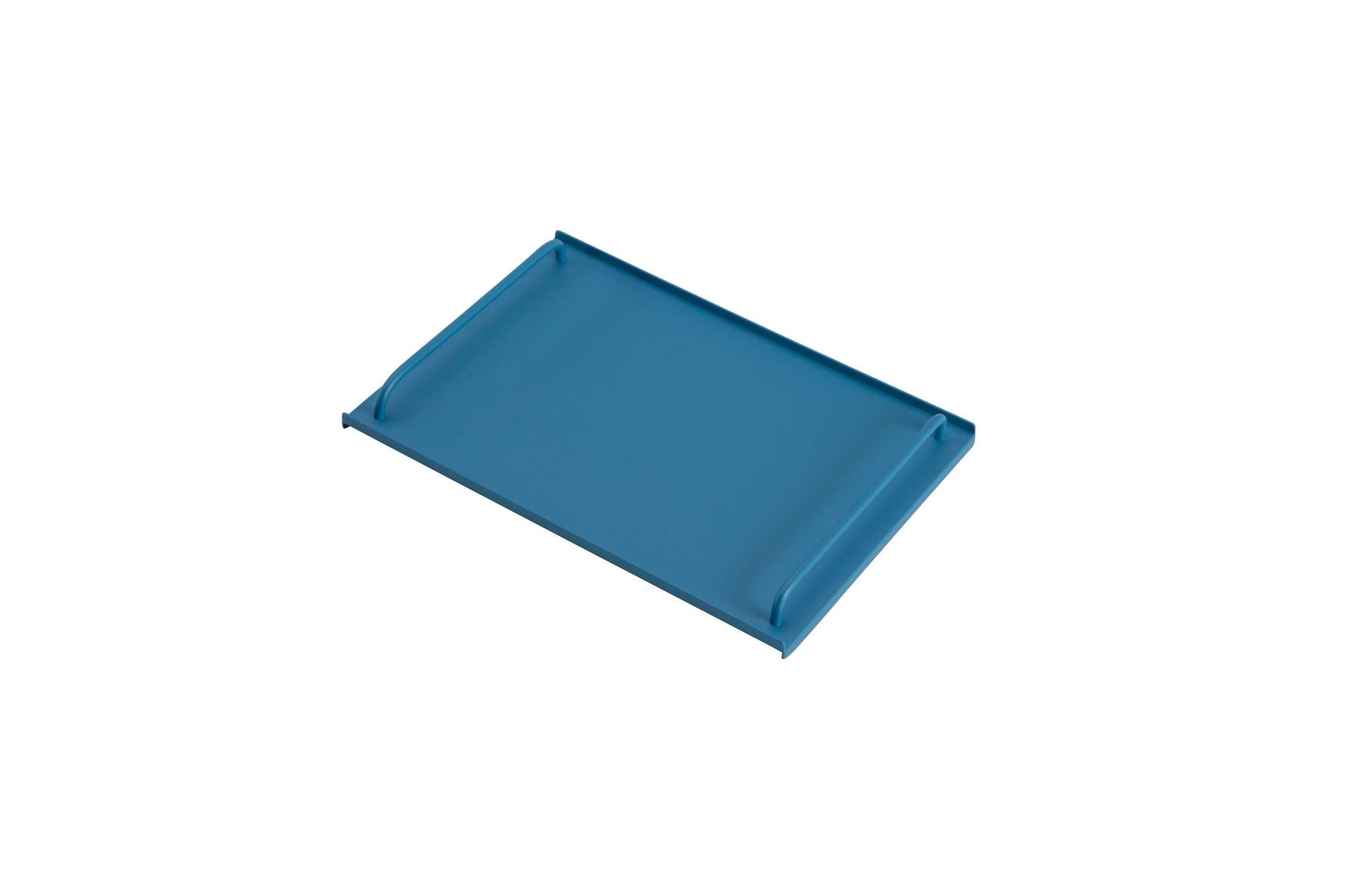 Bandeja de aluminio charlotte azul 50x35x5 cm