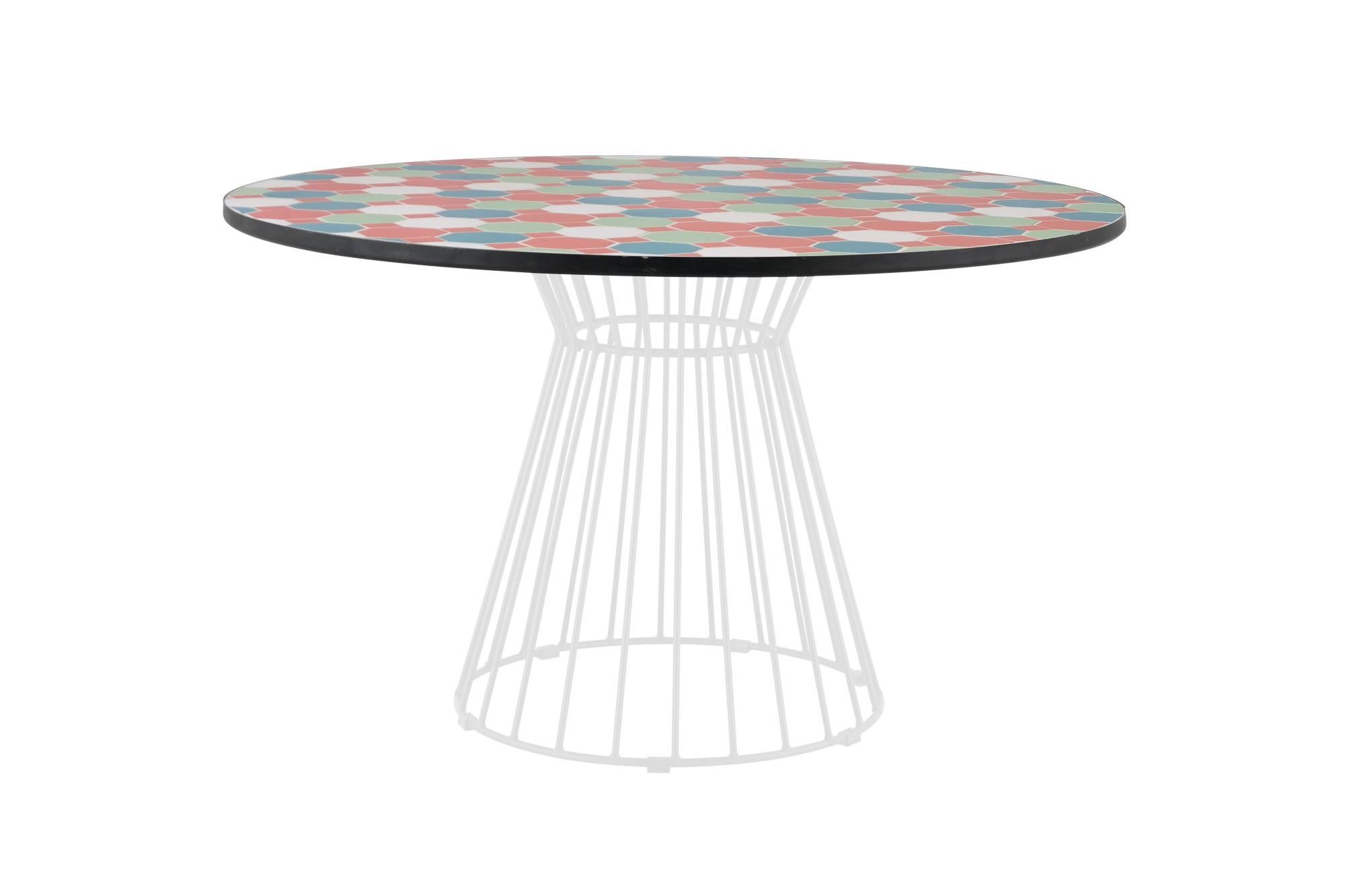 Tablero para mesa de exterior de cerámica alhambra color de ø120 cm