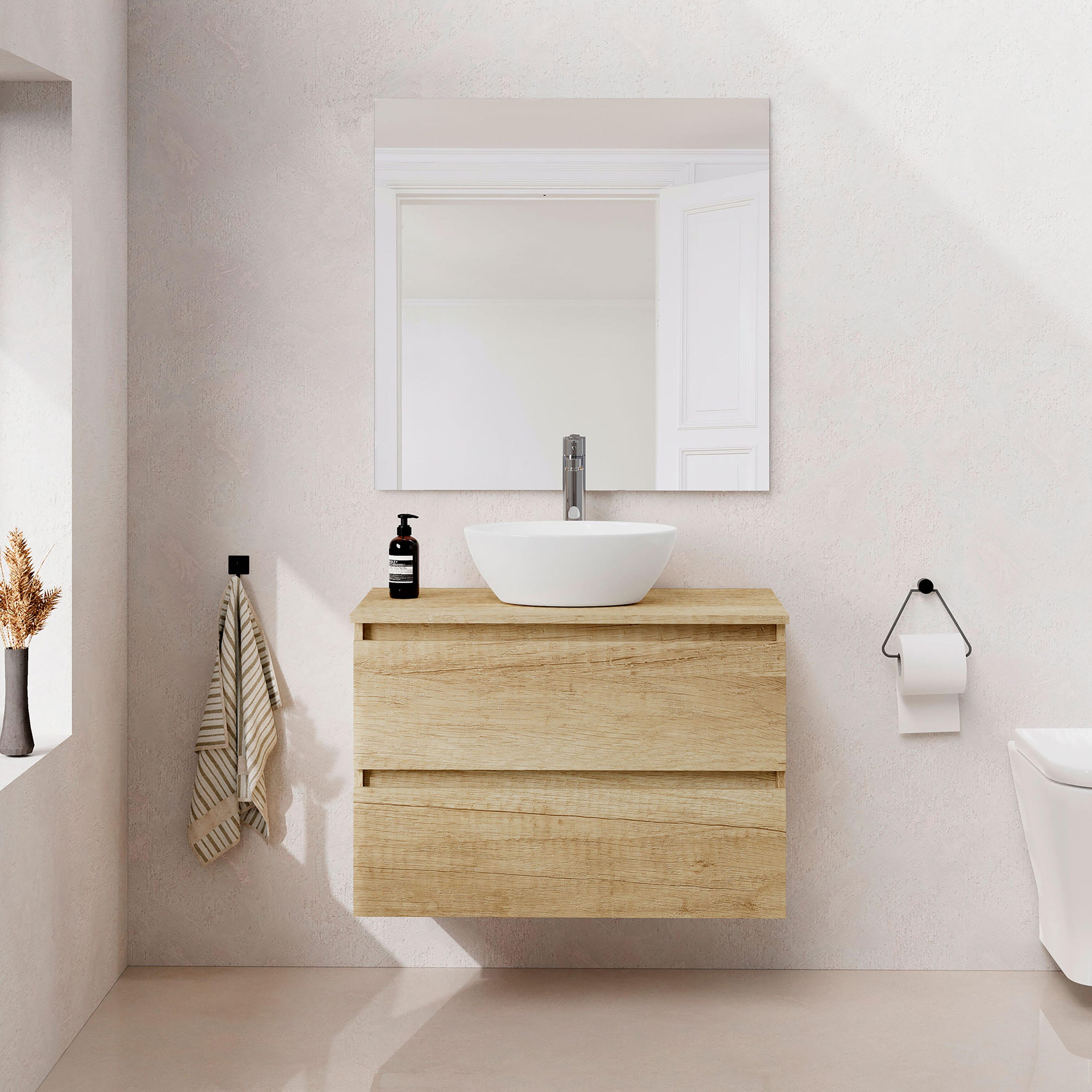 Muebles de baño de 80 cm de Ancho - Con Lavabo y/o Espejo