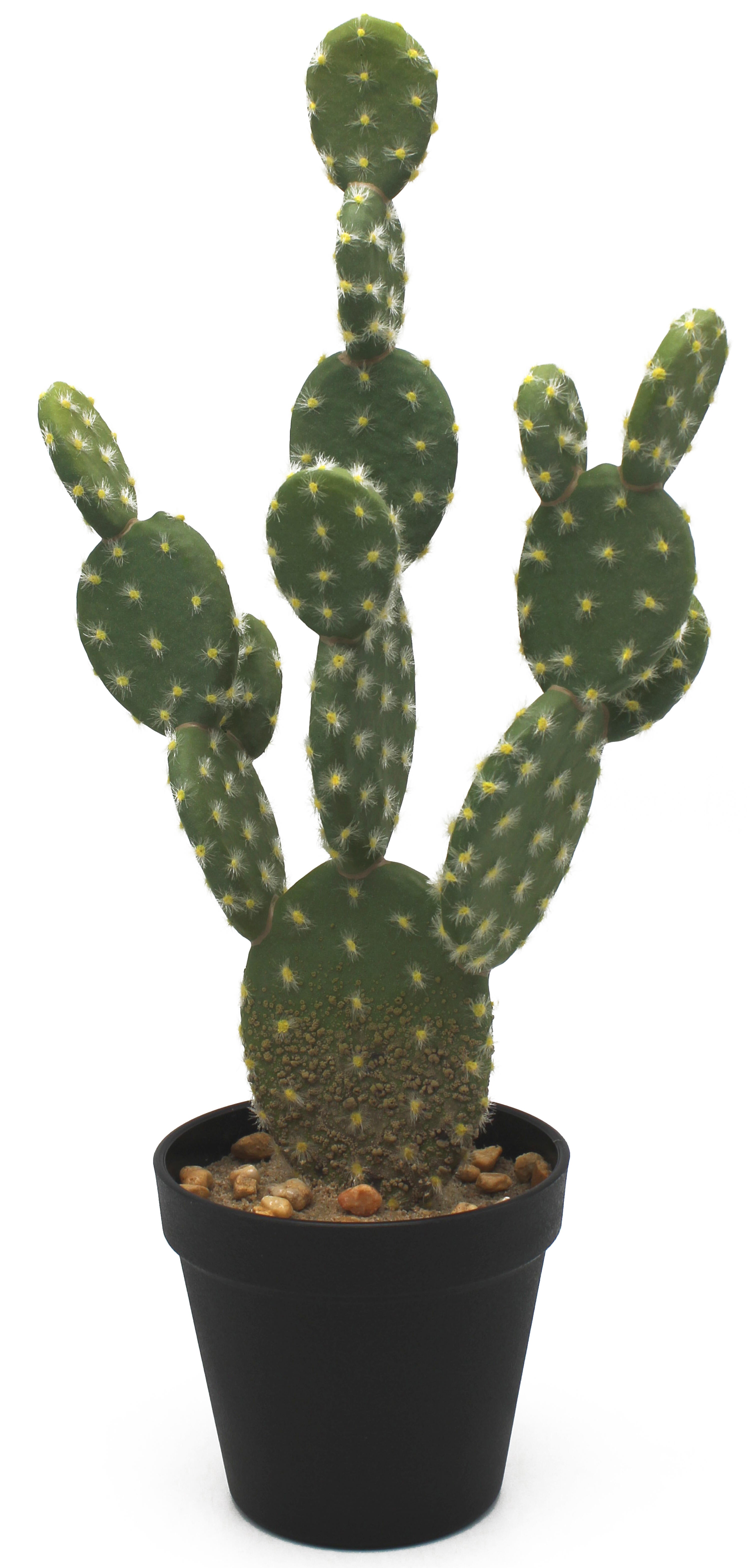 Planta artificial cactus de 44.5 cm de altura en maceta de 12.5 cm