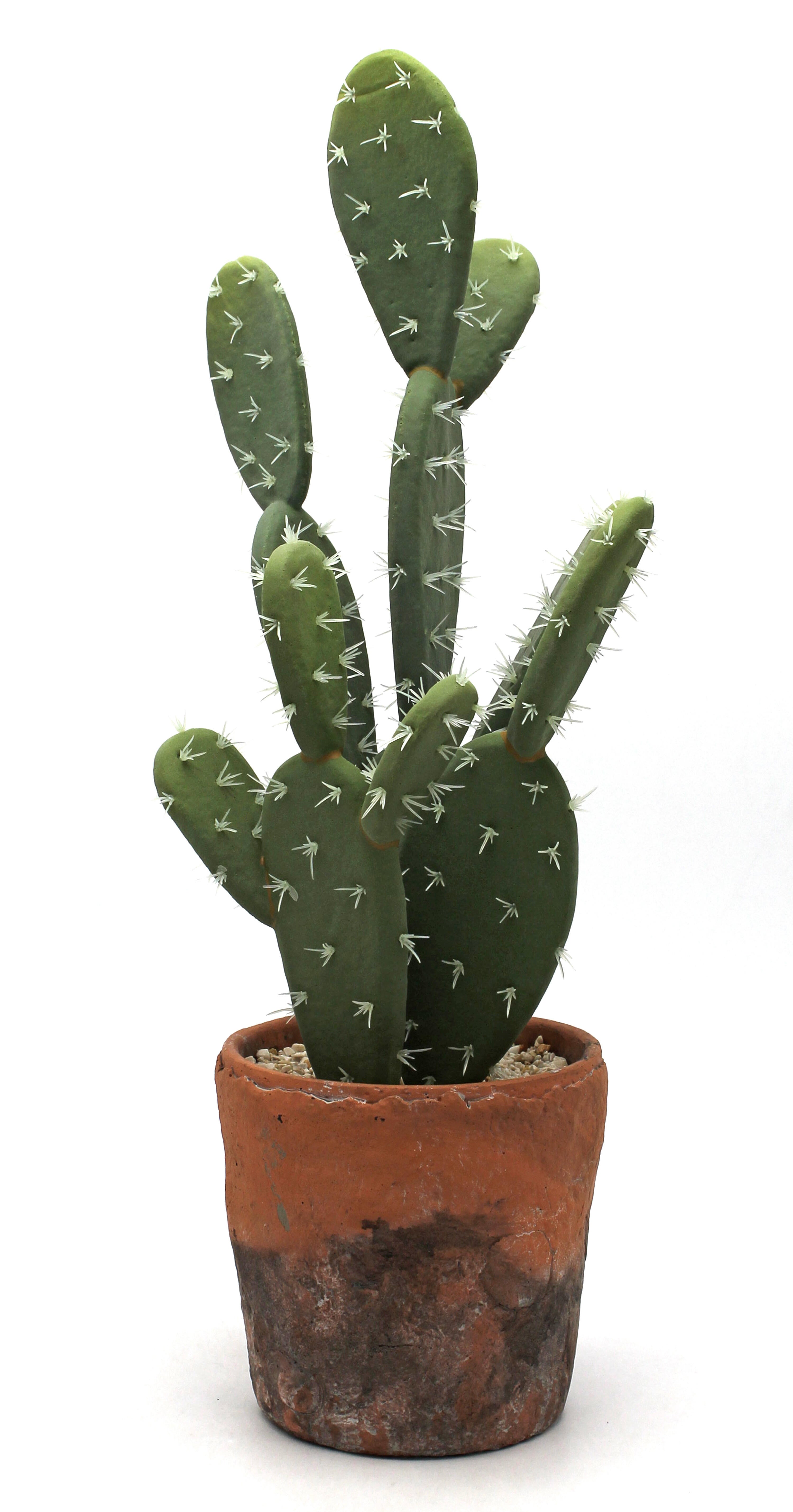 Planta artificial cactus de 46 cm de altura en maceta de 13 cm