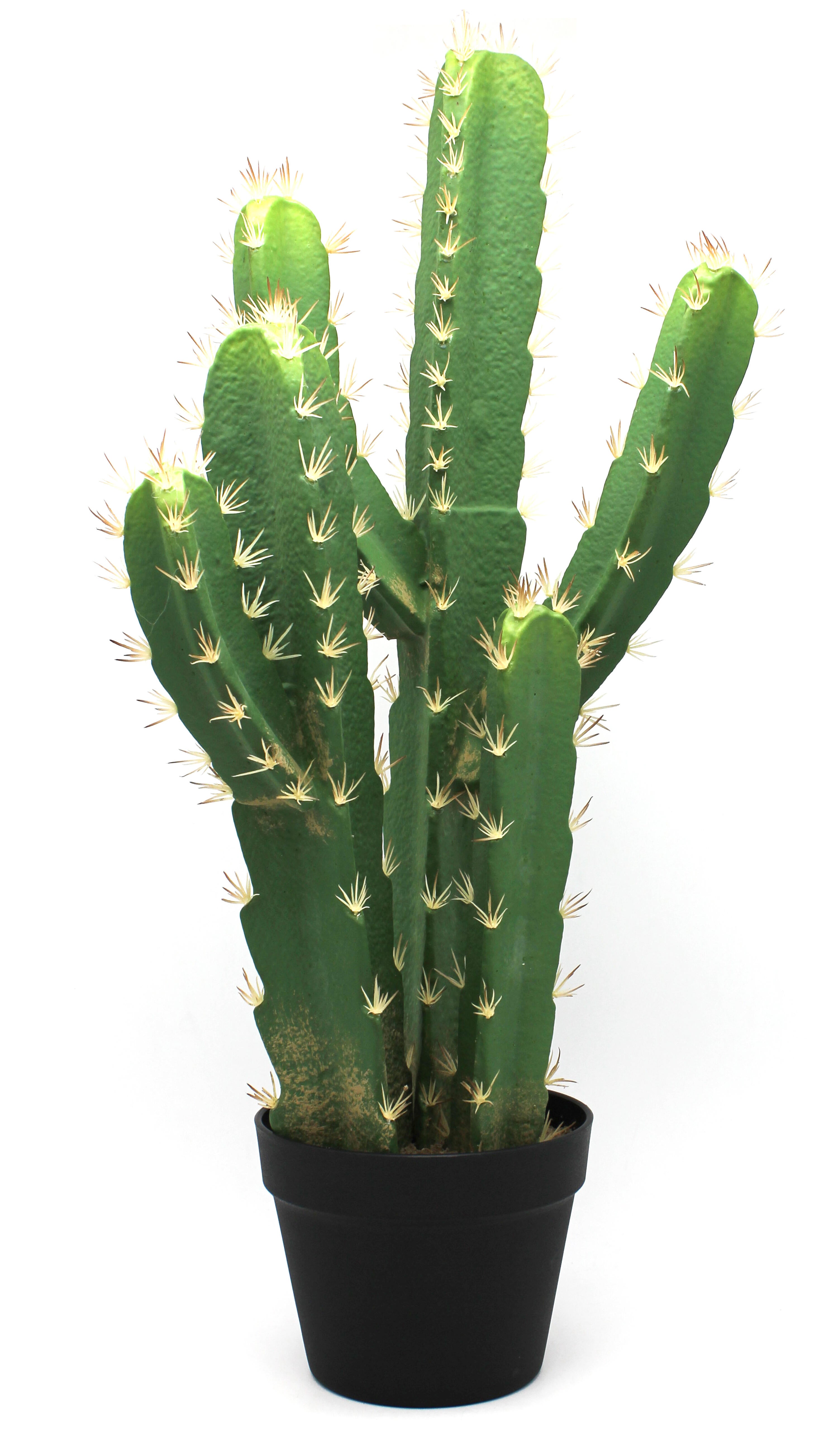 Planta artificial cactus de 70 cm de altura en maceta de 18 cm