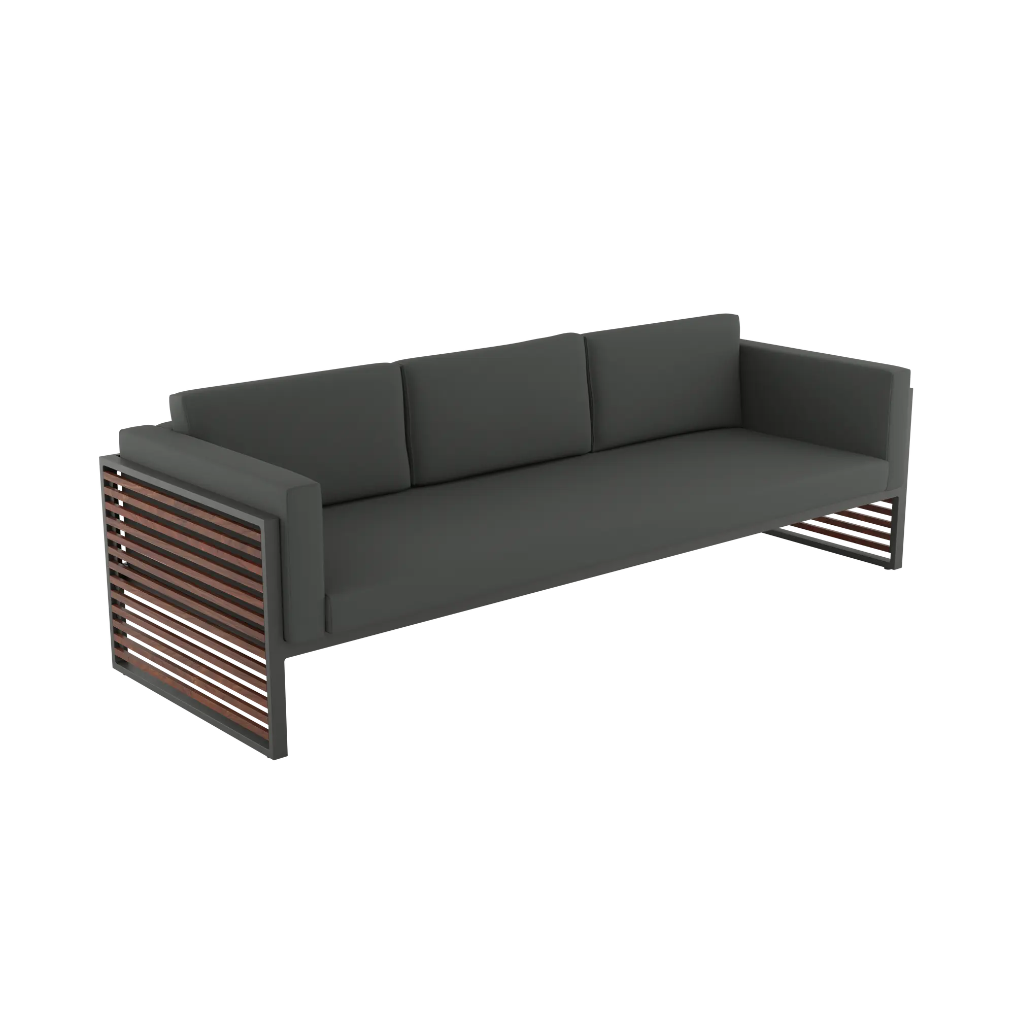 Sofá de jardín con cojín de aluminio egeo lounge gris