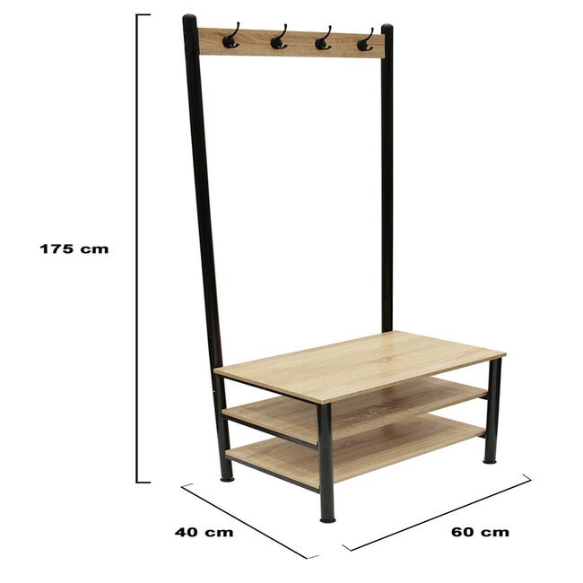  Perchero de madera maciza perchero de pie para sala de estar  perchero perchas simples piso (color B, tamaño: 31.5 in) : Hogar y Cocina