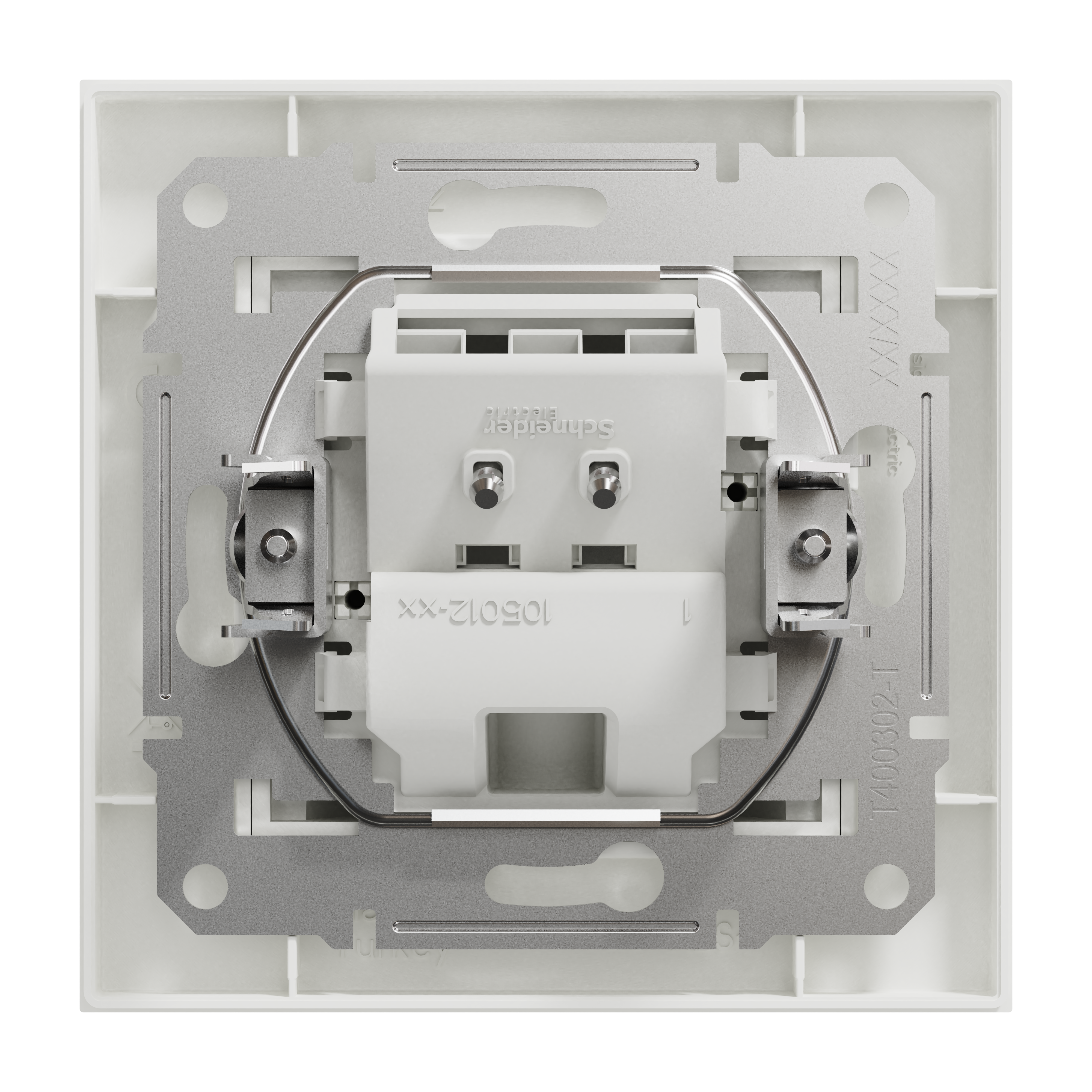 Salida de cable de 9mm schneider electric miluz blanco