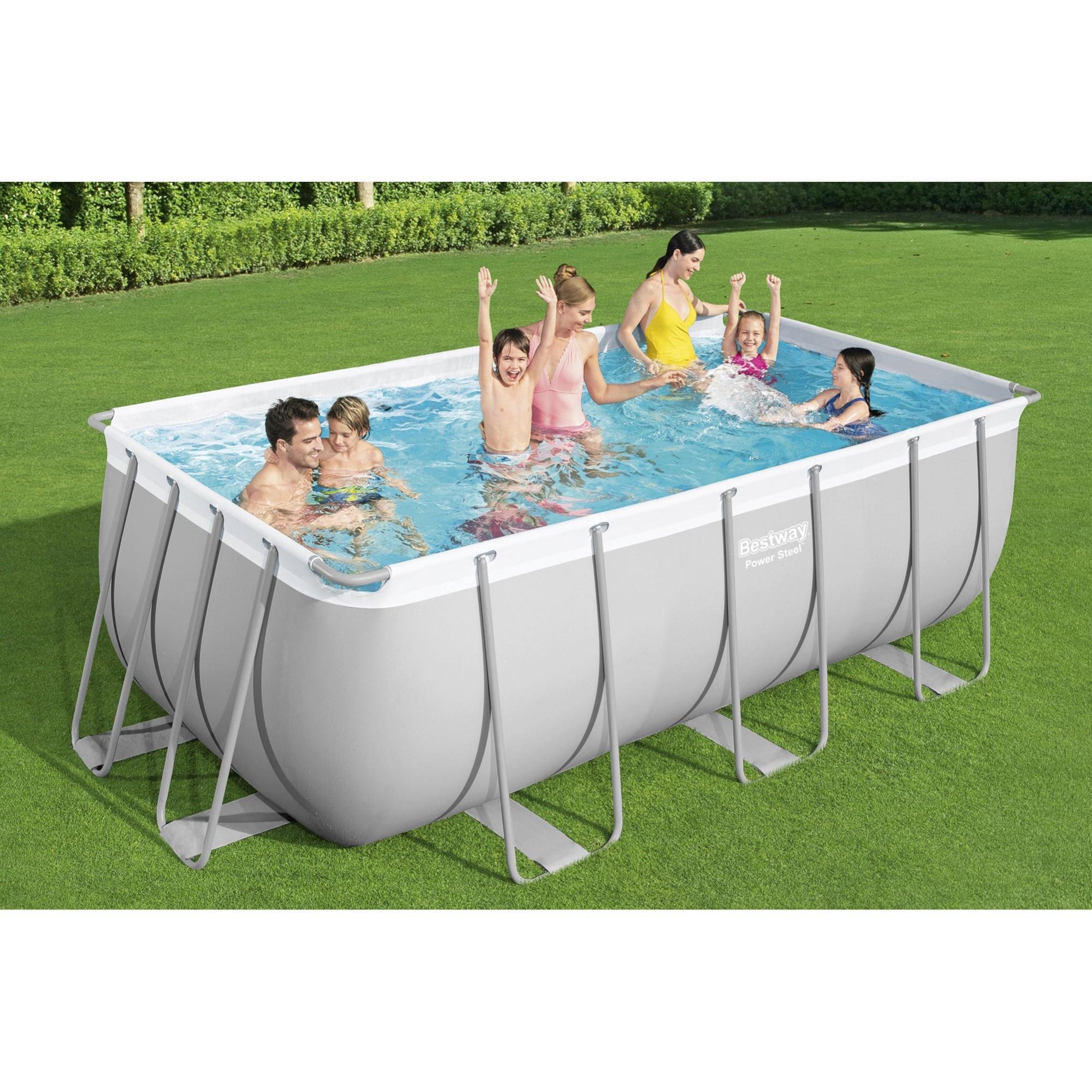 Piscina Desmontable Rectangular 412X201X122 Cm + Depuradora