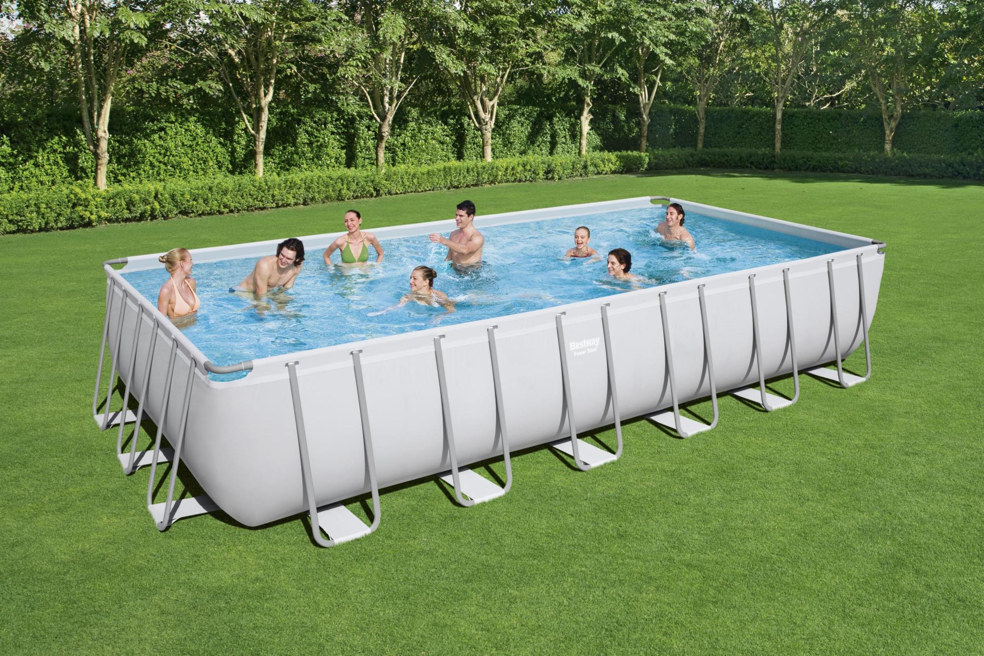 Piscina Rectangular De Pvc Bestway Power Steel De 732X413X132 Cm