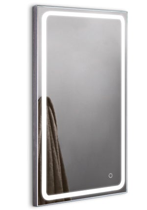 Espejo de tocador sin marco grande con luces 32 x 23 con bluetooth -   España