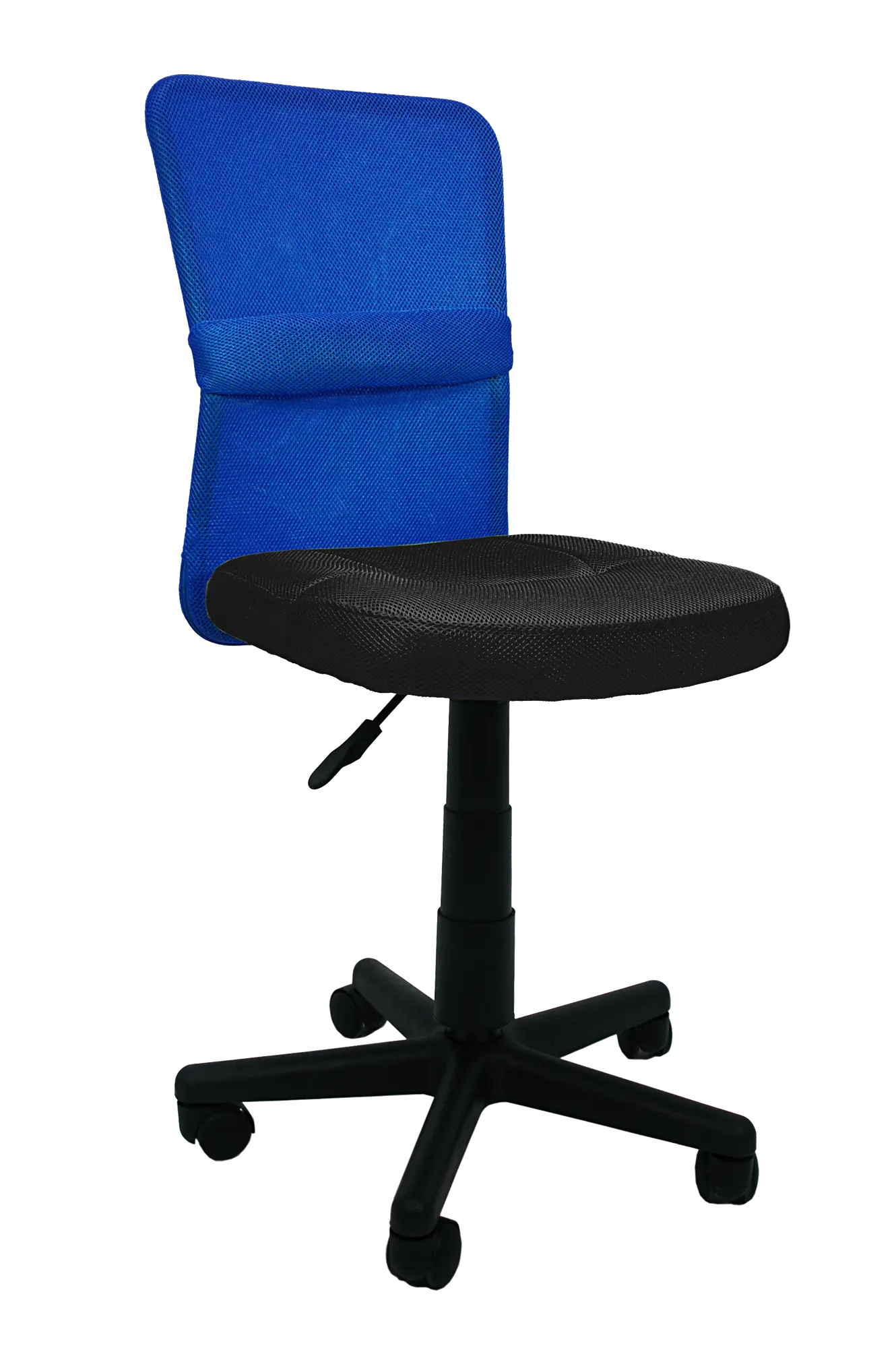 Silla de escritorio con respaldo alba negro y azul