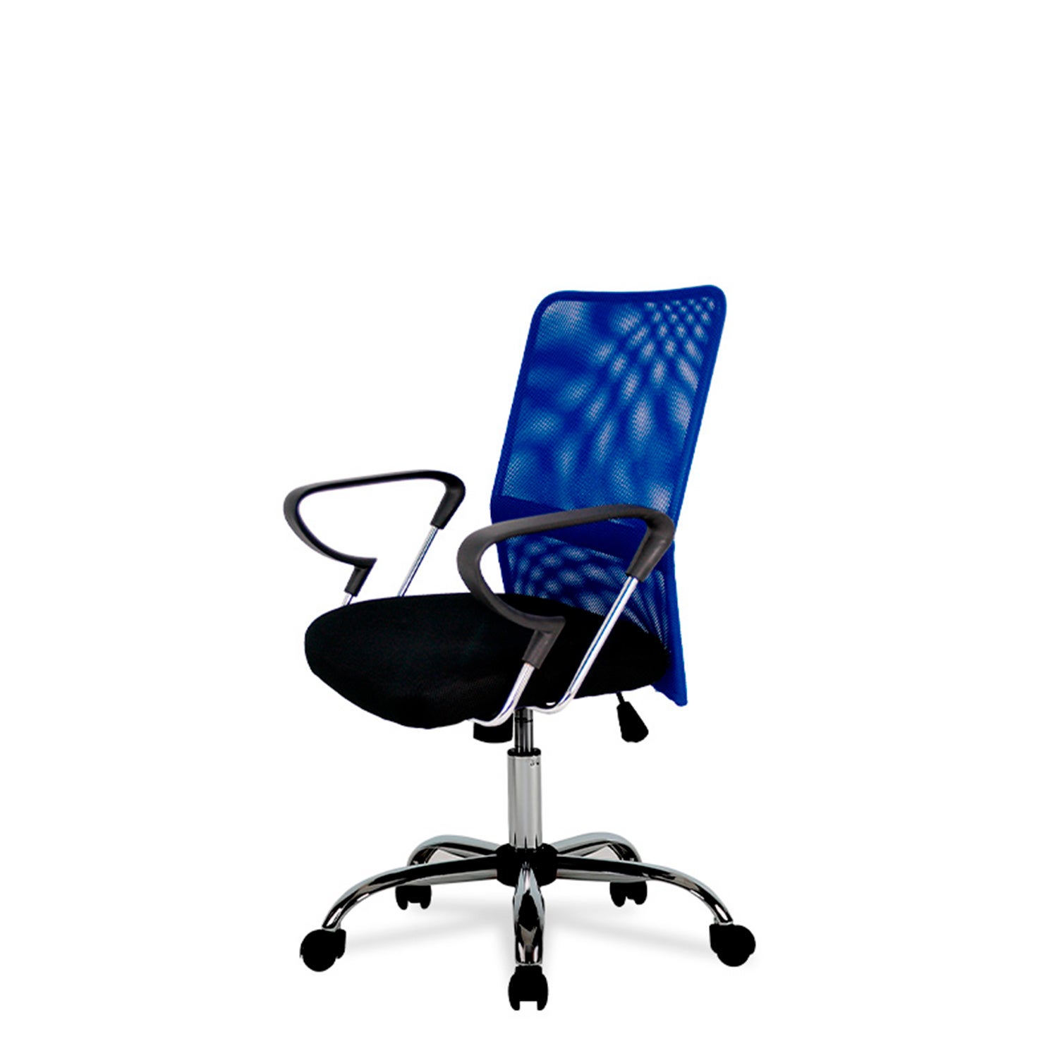 Silla de escritorio con respaldo helena negro y azul