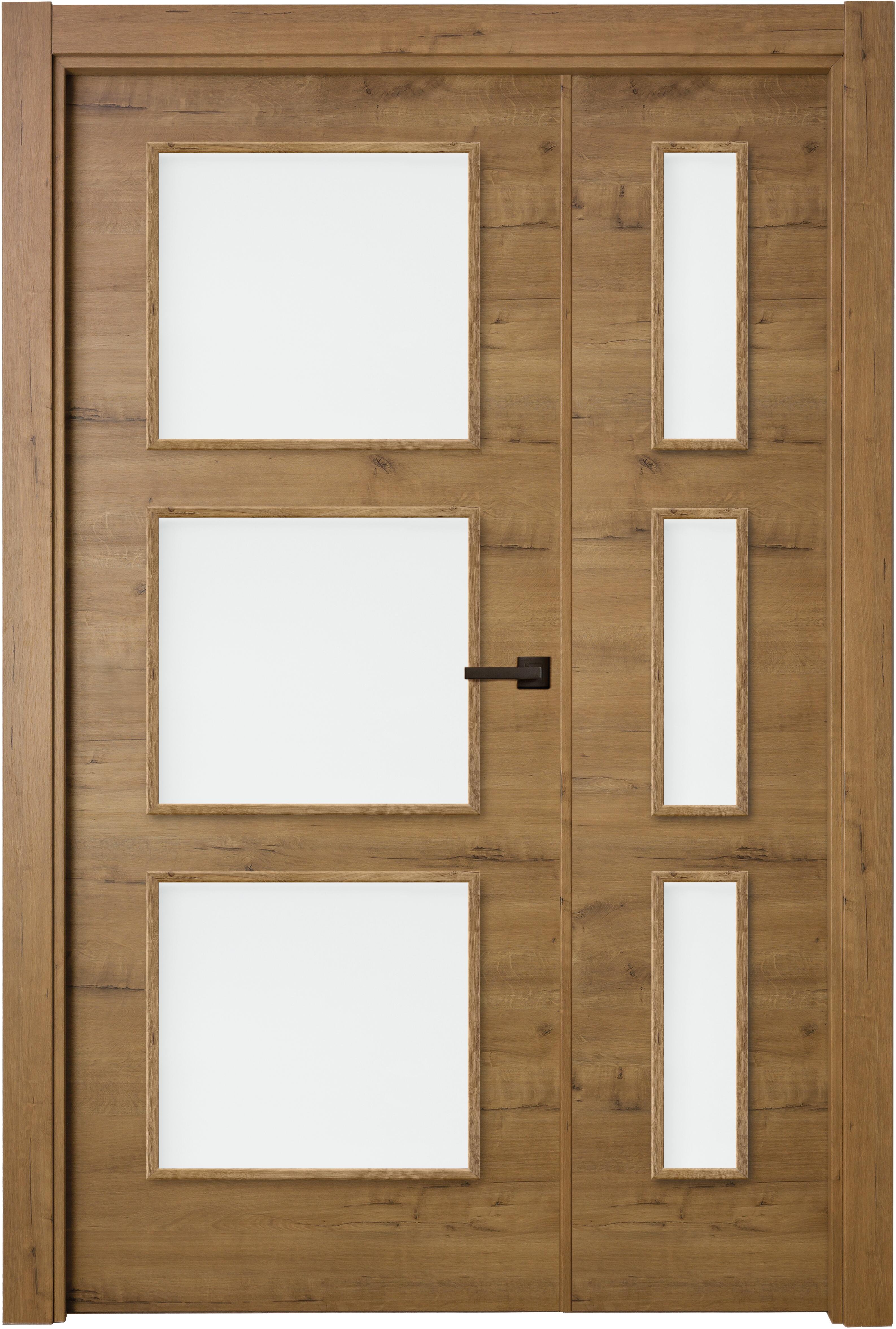 Puerta berna gold doble con vidriera de apertura derecha de 115x 203 x 7 cm de la marca ARTENS