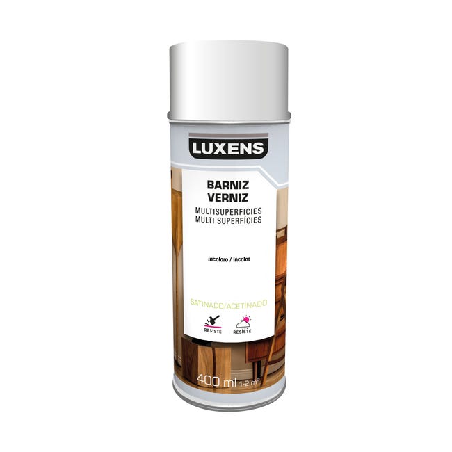 Spray barniz satinado LUXENS 400ml | Leroy Merlin