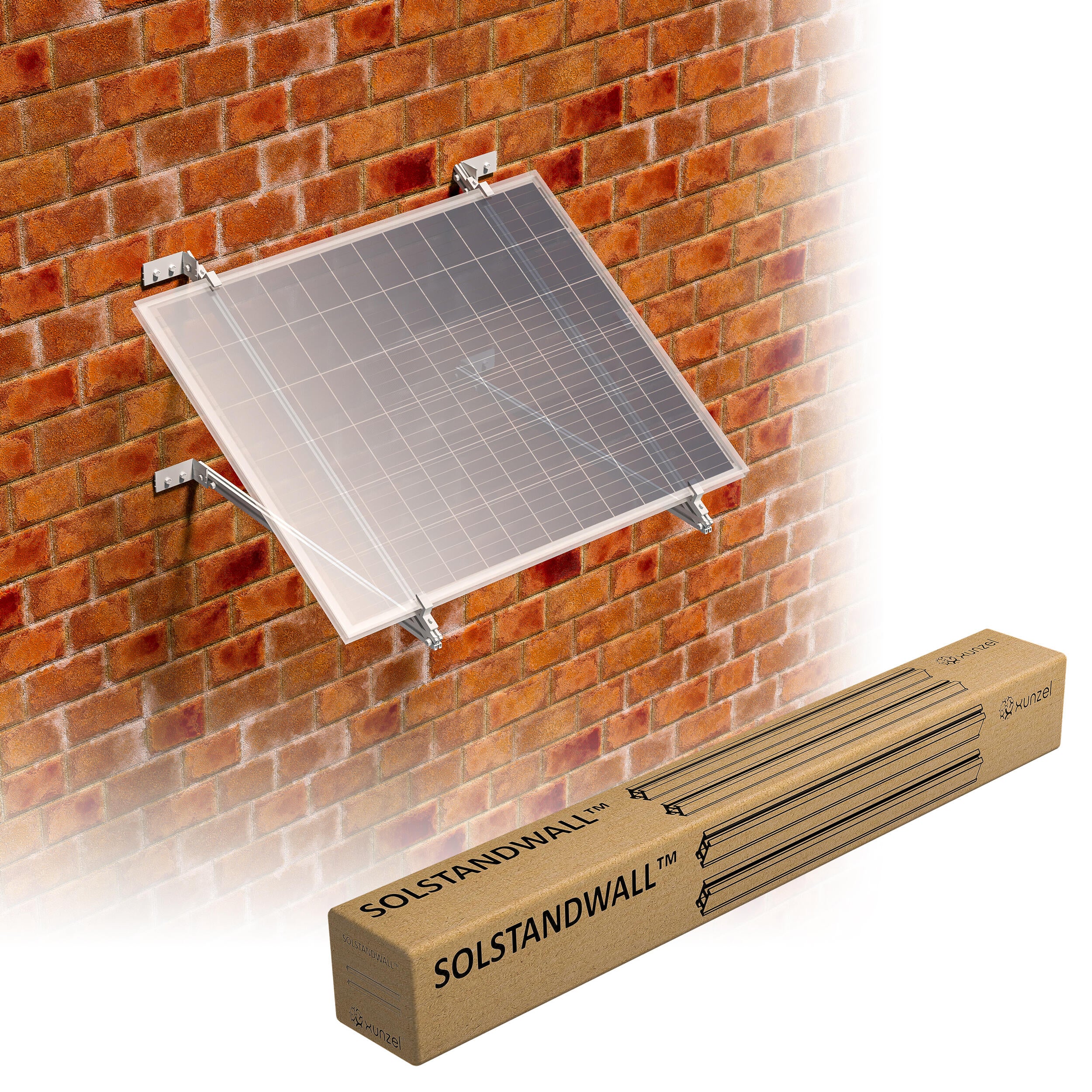 Soporte pared/suelo xunzel solstandwall-xl 1 panel solarpower-185/190w