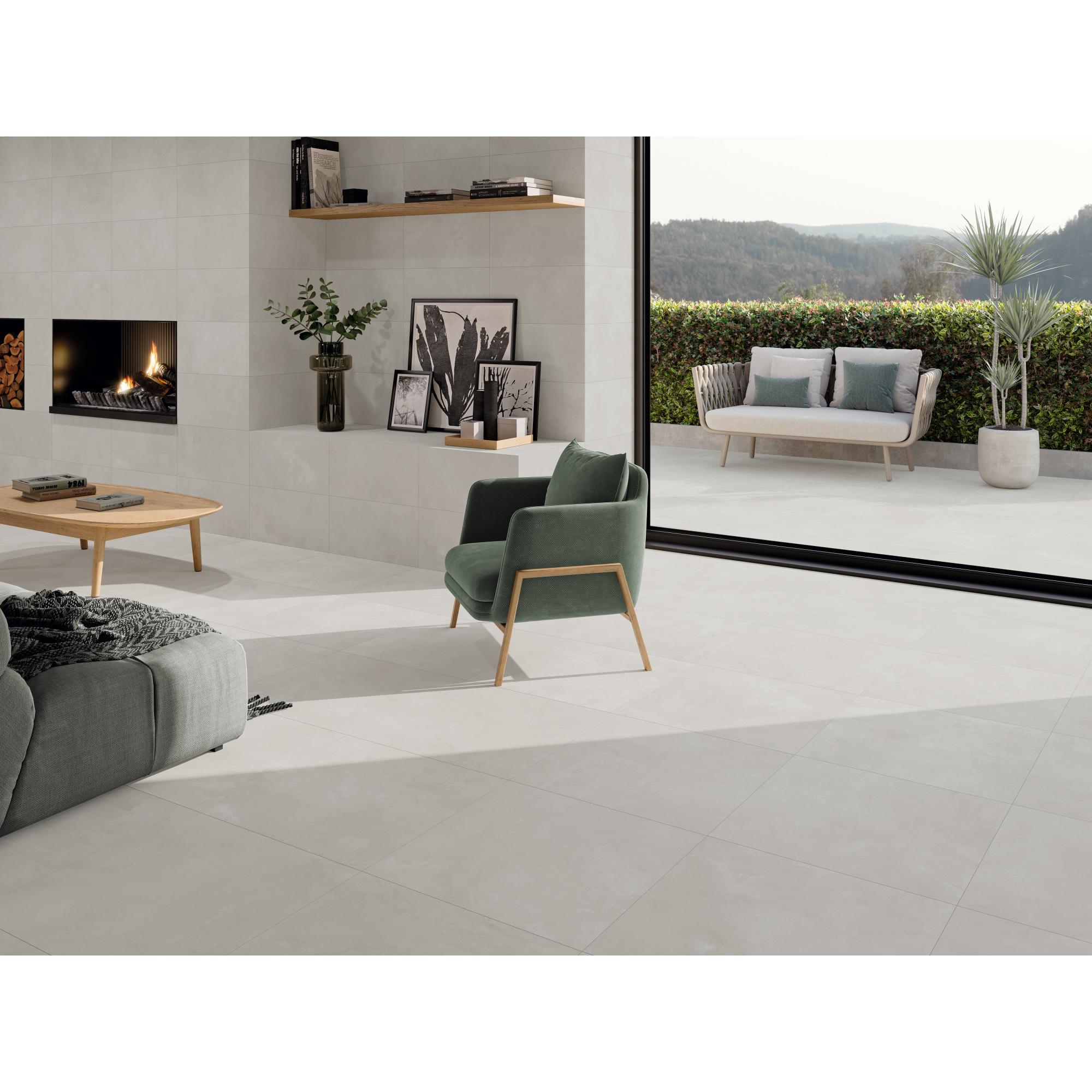 Suelo porcelánico autore efecto cemento blanco 60x60 cm c3 de la marca STN CERAMICA Suelo porcelánico autore efecto cemento blanco 60x60 cm c3 de la marca STN CERAMICA