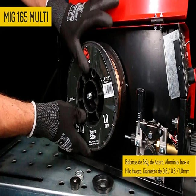 Características principales de los equipos de soldadura multifunción MIG 131  y 165 MULTI Stayer 
