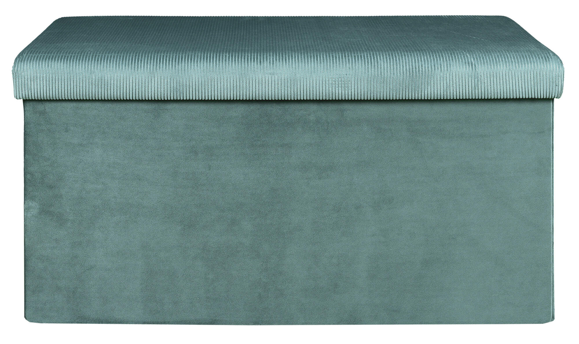Baúl pie de cama color azul turquesa de 77x38x38 cm (anchoxaltoxfondo)
