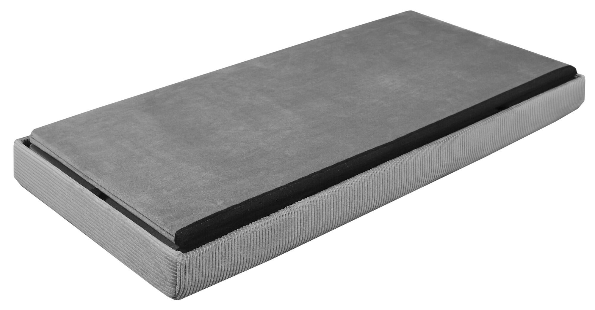 Baúl pie de cama color gris de 77x38x38 cm (anchoxaltoxfondo)