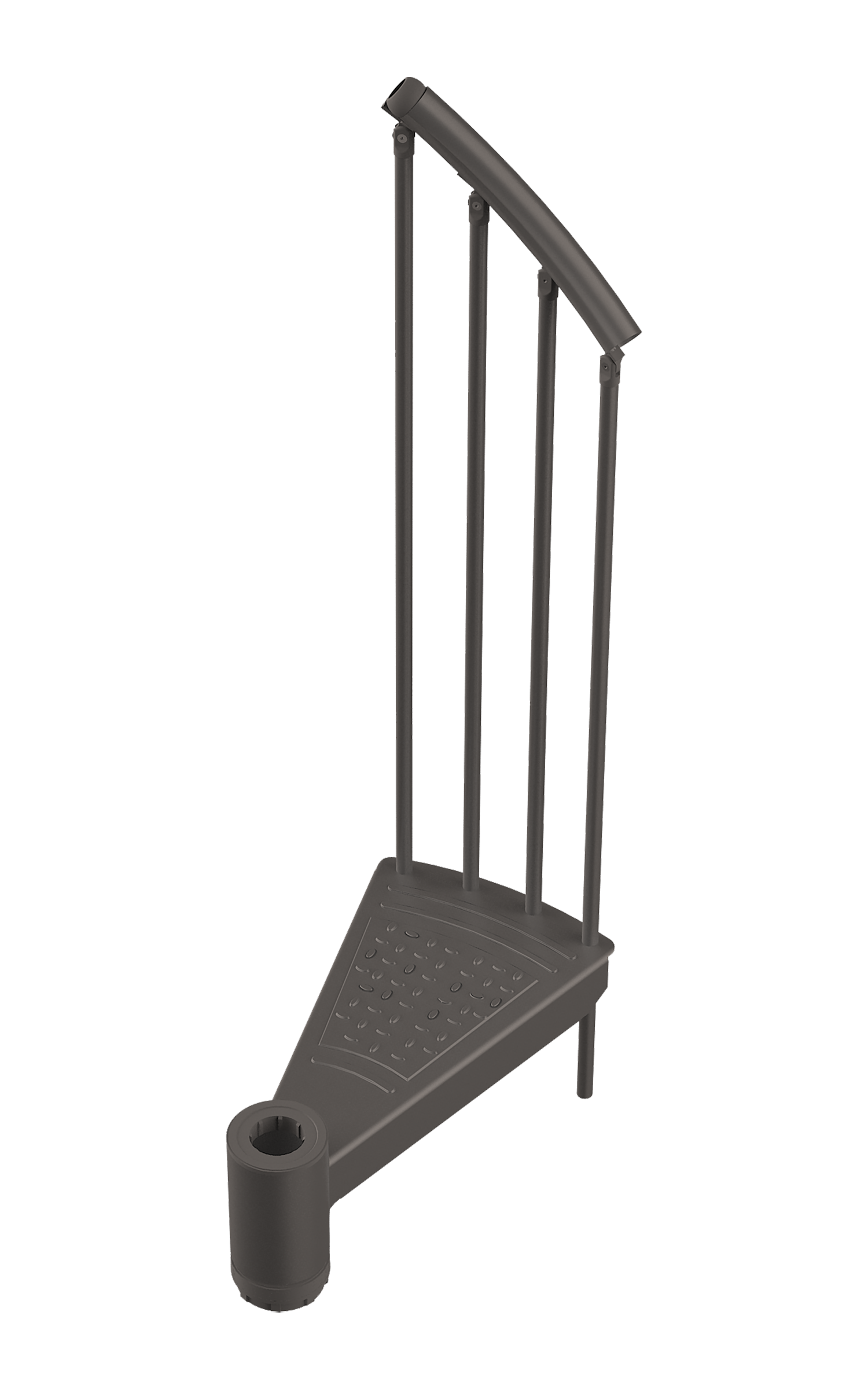 Kit de peldaño de escalera delta de 140cm de diámetro con soporte