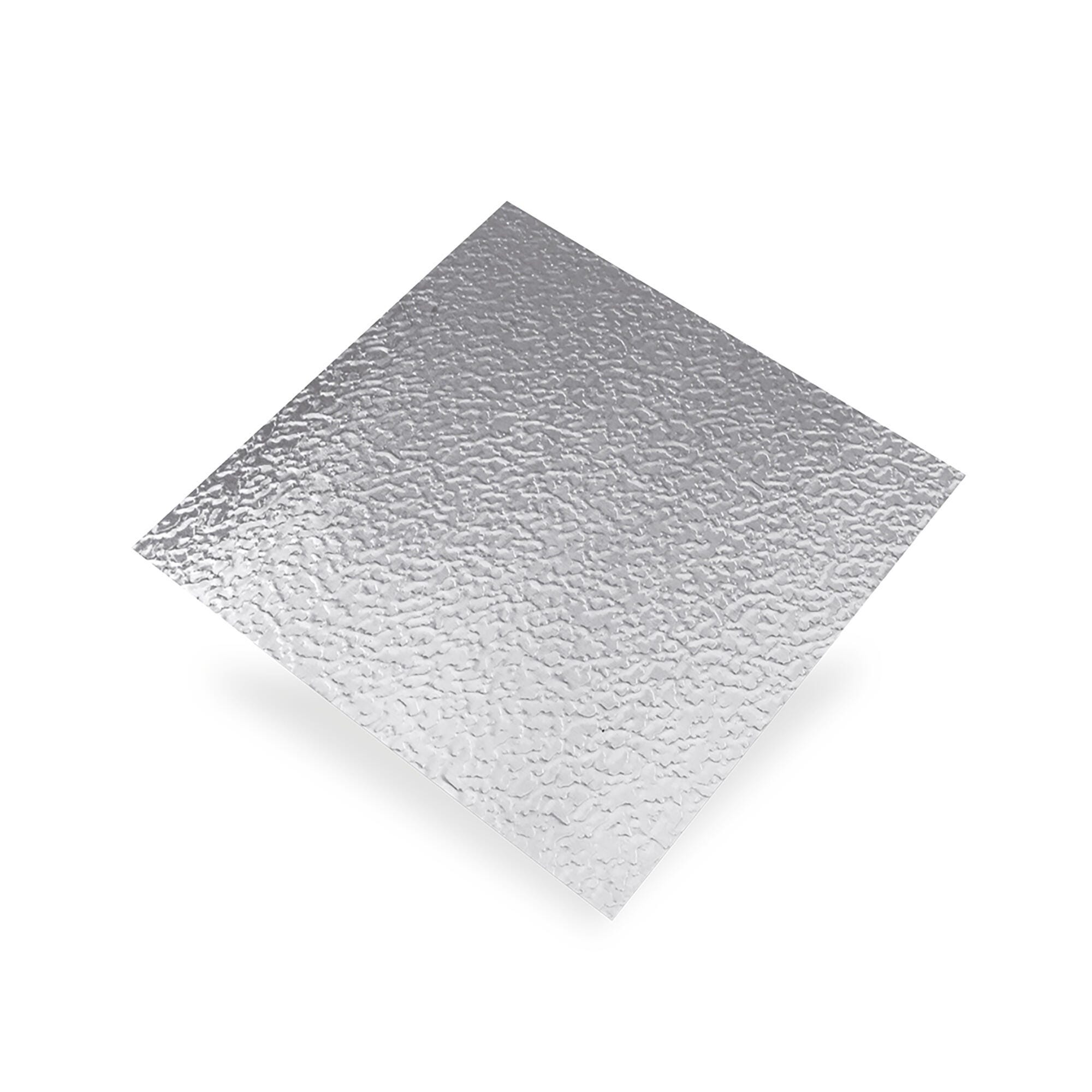 1 chapa metálica de aluminio de 12x100 cm y 0.5 mm espesor