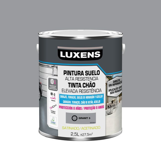 Pintura Para Suelos Tr fico Intenso Satinado LUXENS 2 5l Gris Leroy Pintura Para Suelos Tr fico Intenso Satinado LUXENS 2 5l Gris Leroy