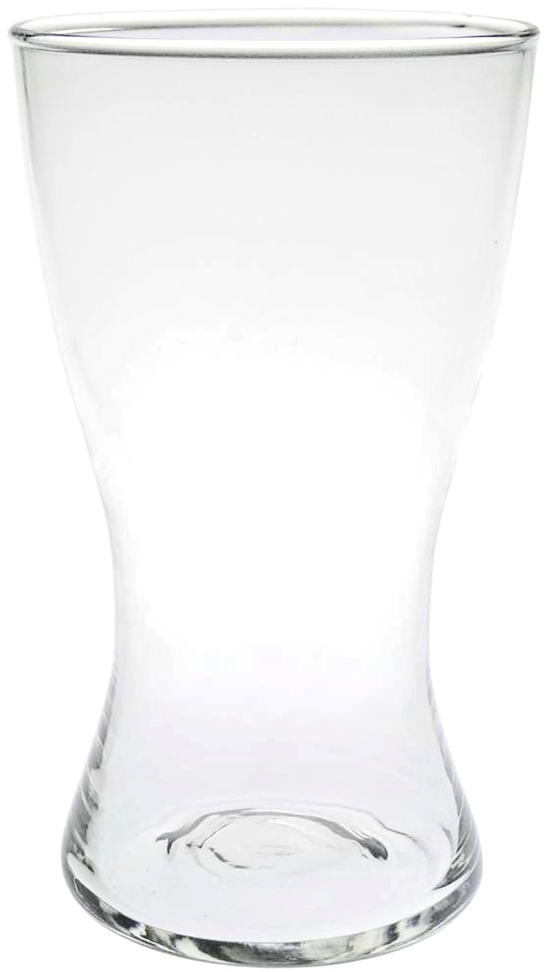 Jarrón Redondo Uly De Cristal Reciclado Azul Tormenta: Elegancia Sostenible Y Única Para Tu Hogar