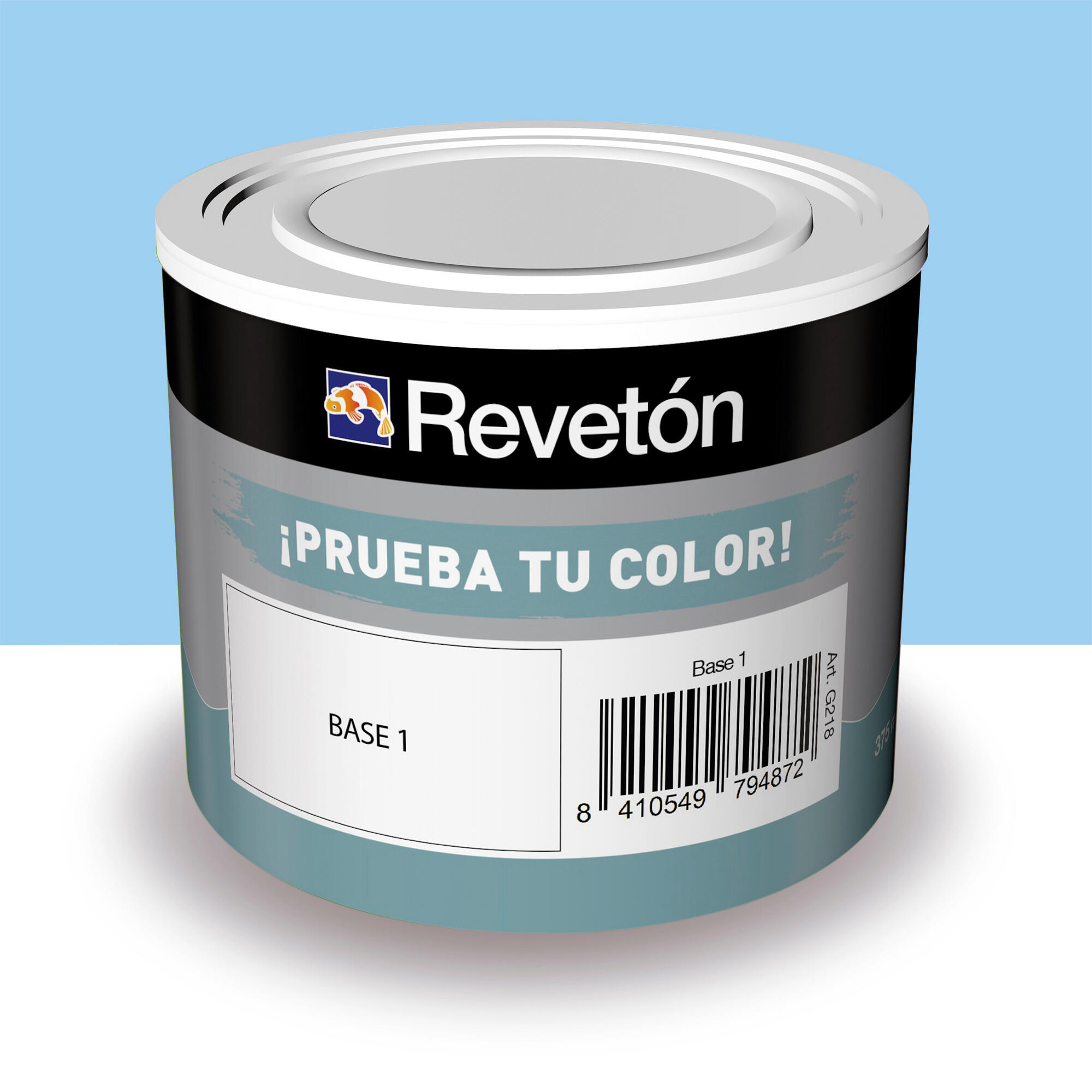 Tester de pintura mate 0.375l 1030-r80b azul porcelana empolvado